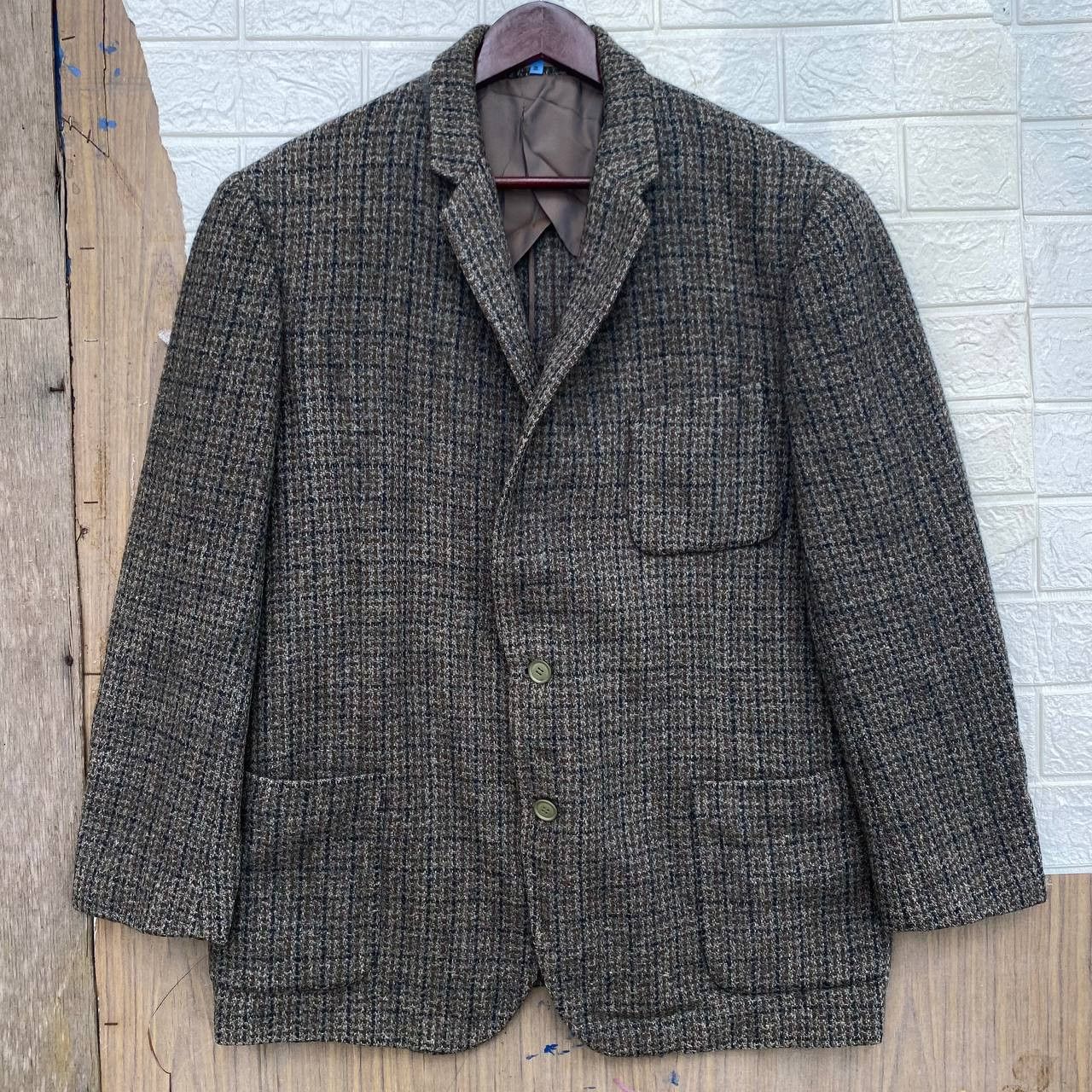 Harris Tweed × Vintage Harris Tweed X Silver Arrow X Takashimaya Wool Coat Blazer Size US L / EU 52-54 / 3 - 1 Thumbnail