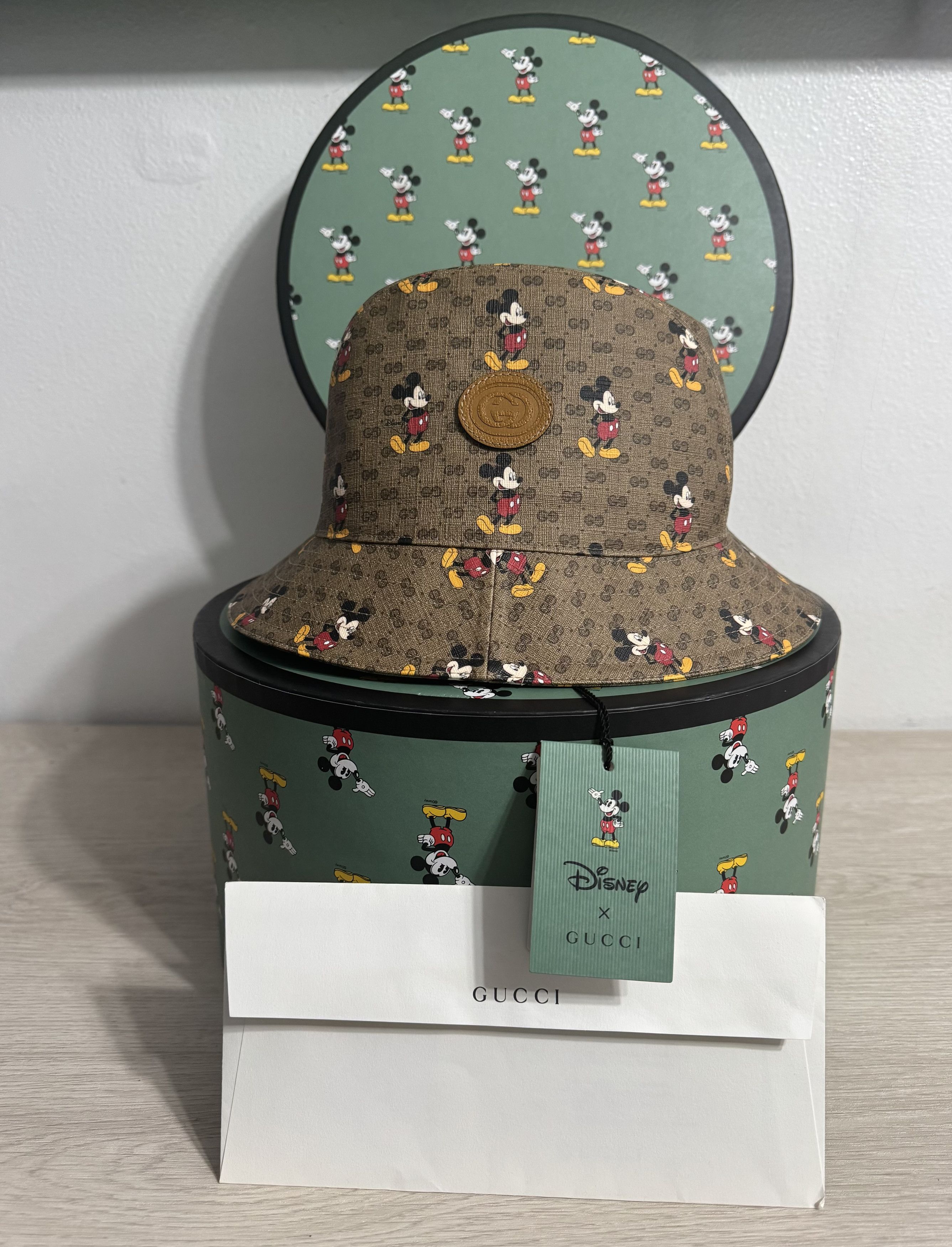 Disney × Gucci Disney X Gucci Mickey Monogram Bucket Hat Size ONE SIZE - 3 Thumbnail