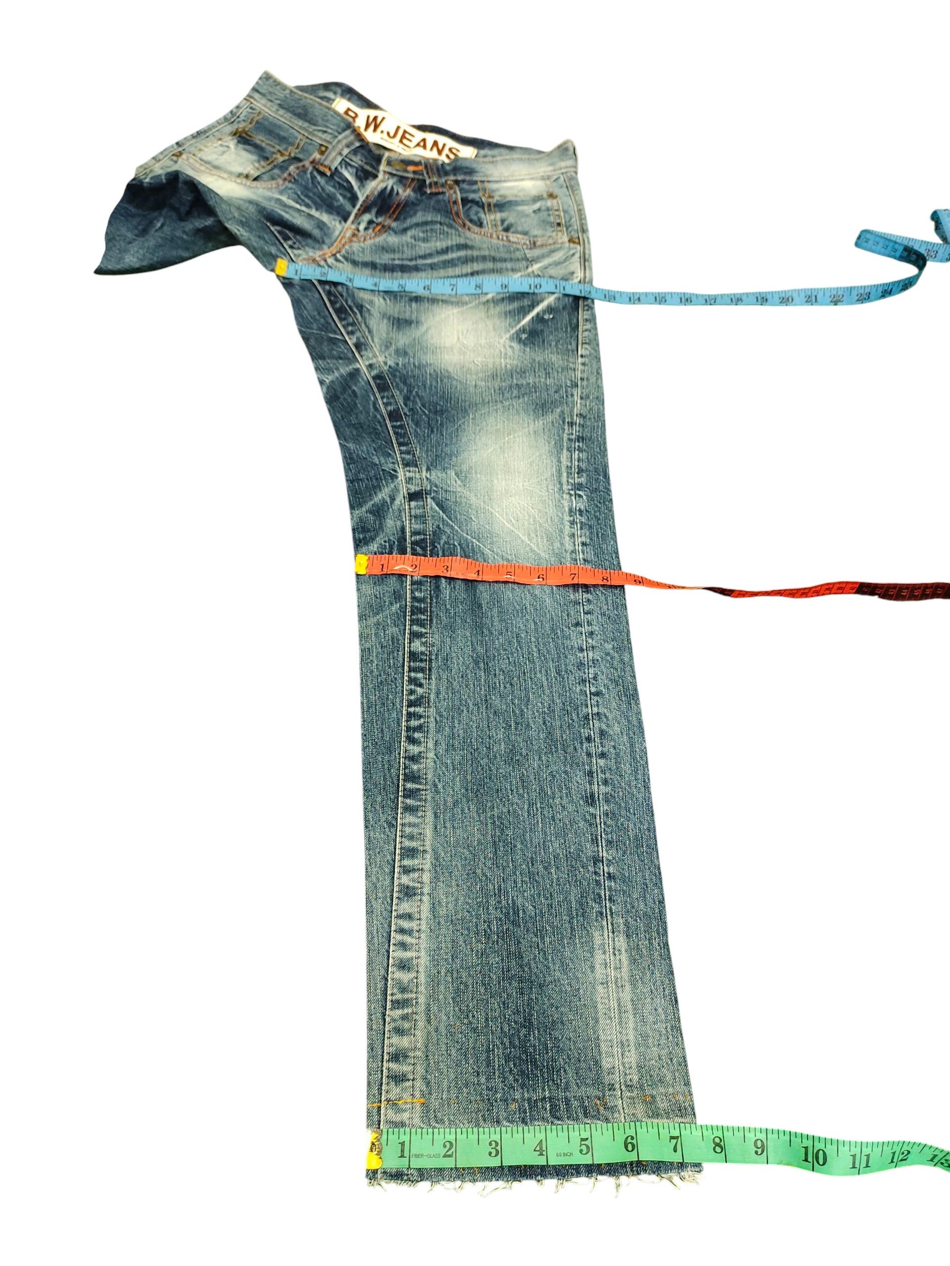 Undercover Vintage 90s Blue Way Clawmark Distress Faded Denim Jeans Size US 32 / EU 48 - 15 Thumbnail