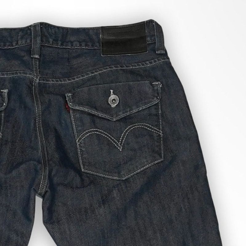 Levi's Levi's 514 Flap Pocket Jeans Men's 36x32 Y2K Dark Wash Size US 38 / EU 54 - 4 Thumbnail