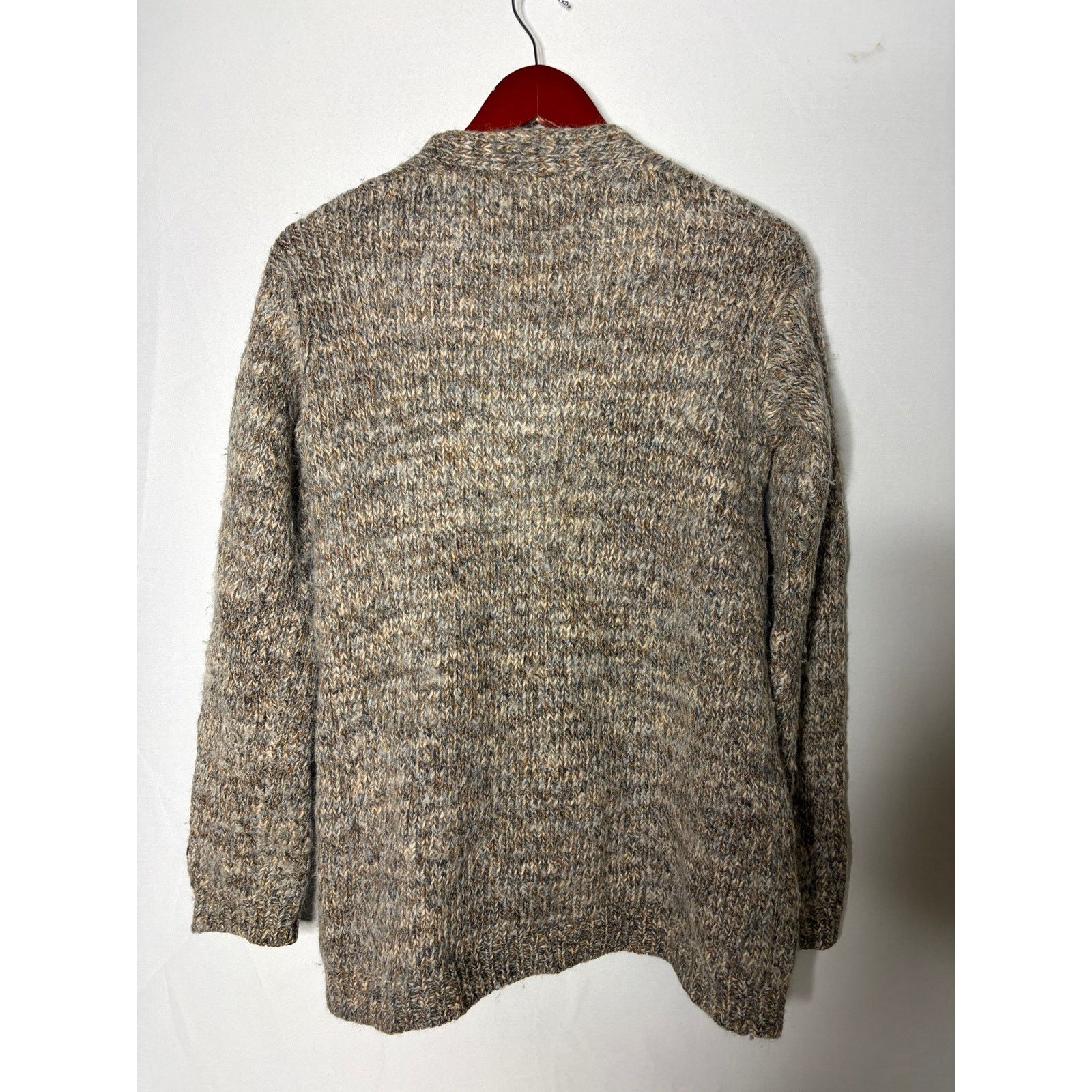 Malo Malo oversized brown marked chunky knit open cardigan sz S Size S / US 4 / IT 40 - 7 Thumbnail