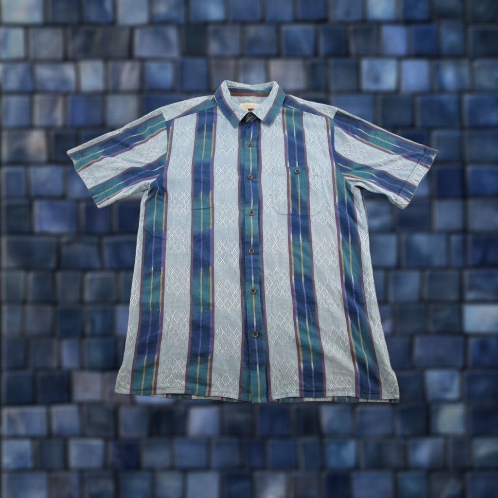 The Territory Ahead Territory Ahead Button-Up Shirt Men L Multicolor Cotton Striped Geometric Aztec Pattern Size US L / EU 52-54 / 3 - 1 Thumbnail