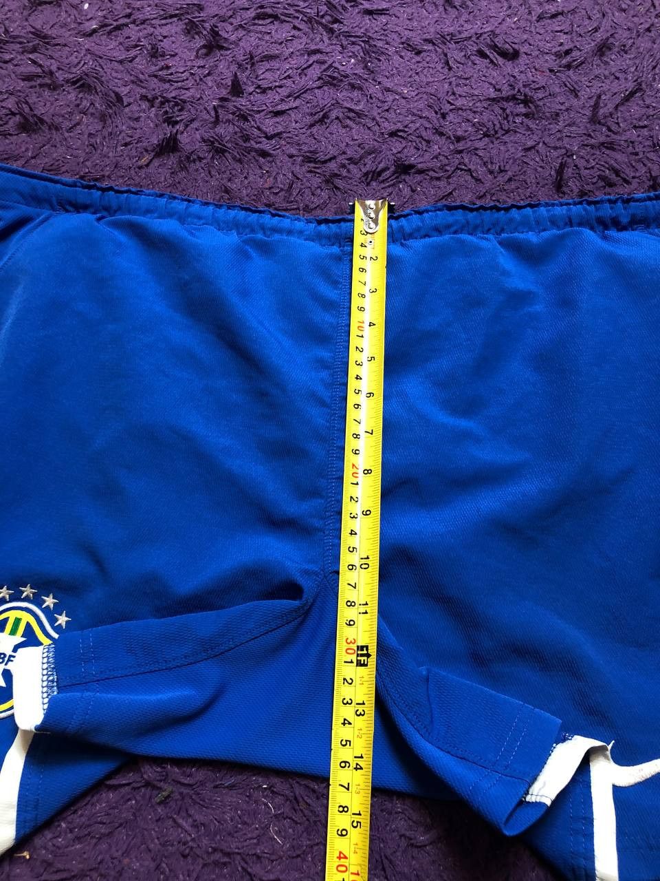 Nike BRAZIL NATIONAL TEAM 2002/2004 AWAY FOOTBALL SHORTS NIKE Size US 34 / EU 50 - 13 Thumbnail