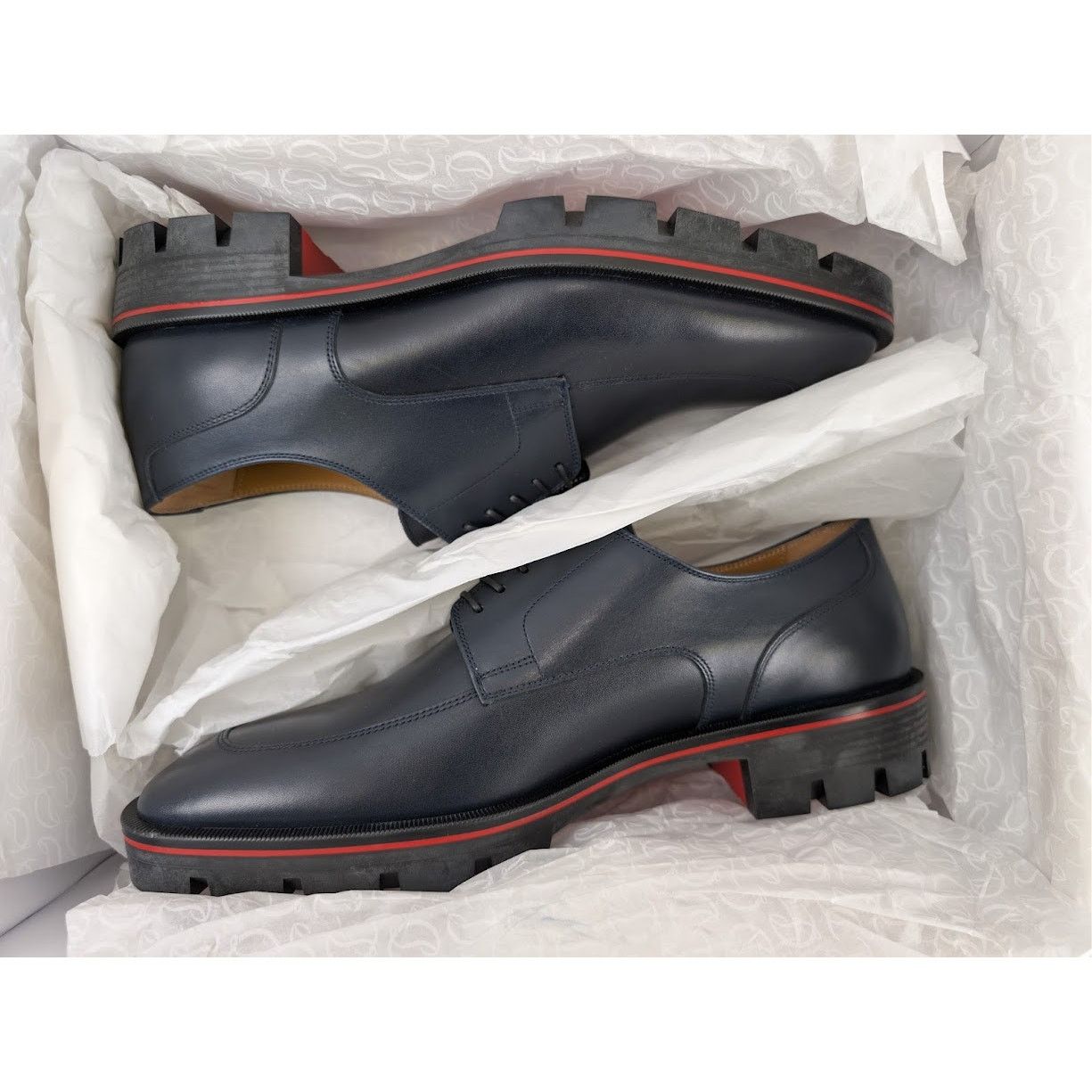 Christian Louboutin o1rshd1 Q:2 / Davisol Flat Shoes in Marine Size US 9 / EU 42 - 20 Thumbnail