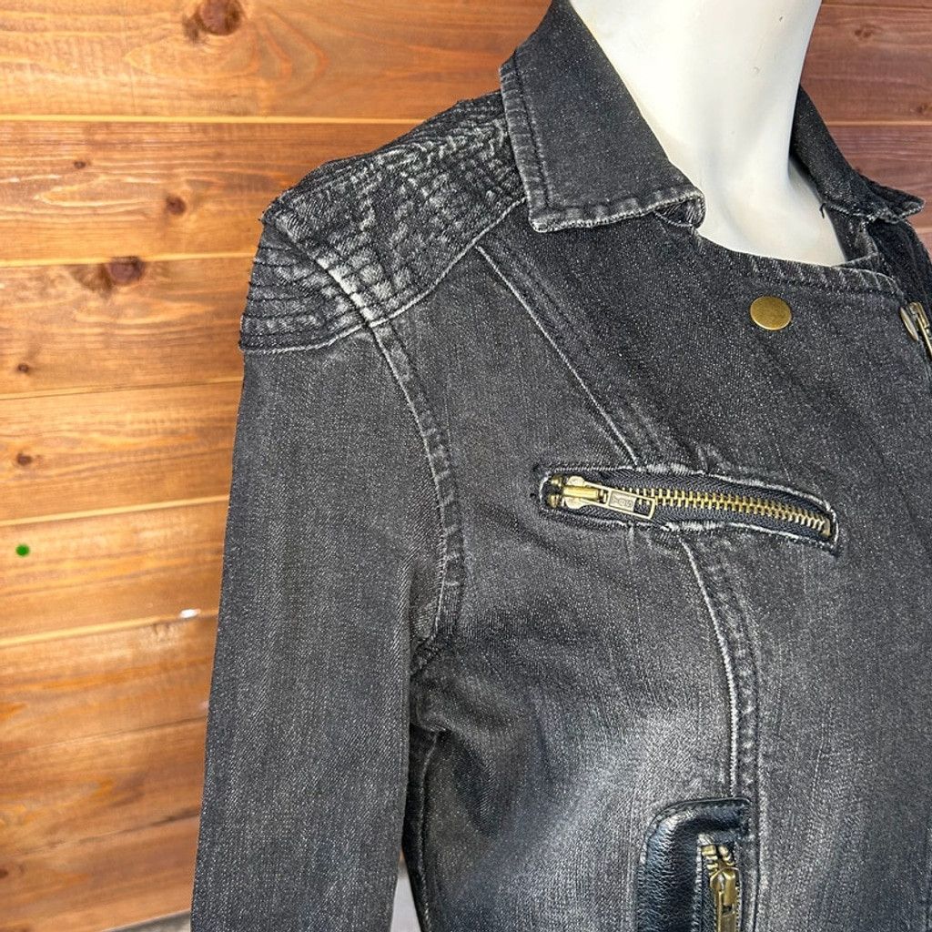 If Six Was Nine Grunge Denim Jacket Size XL / US 12-14 / IT 48-50 - 2 Thumbnail
