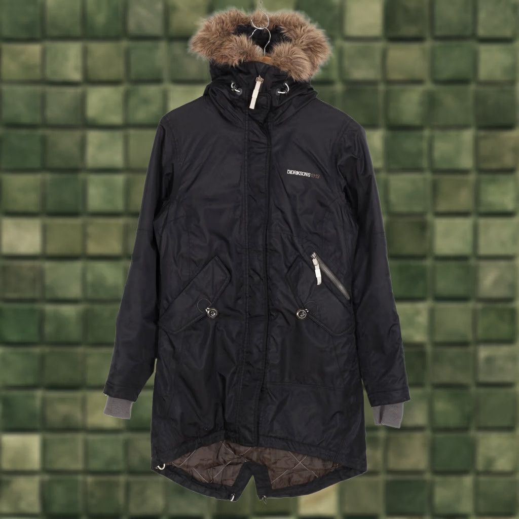 Vintage DIDRIKSONS LINDSEY PARKA Jacket Women Size 36 Fur Hooded Waterproof MJ6387 Size XS / US 0-2 / IT 36-38 - 1 Thumbnail