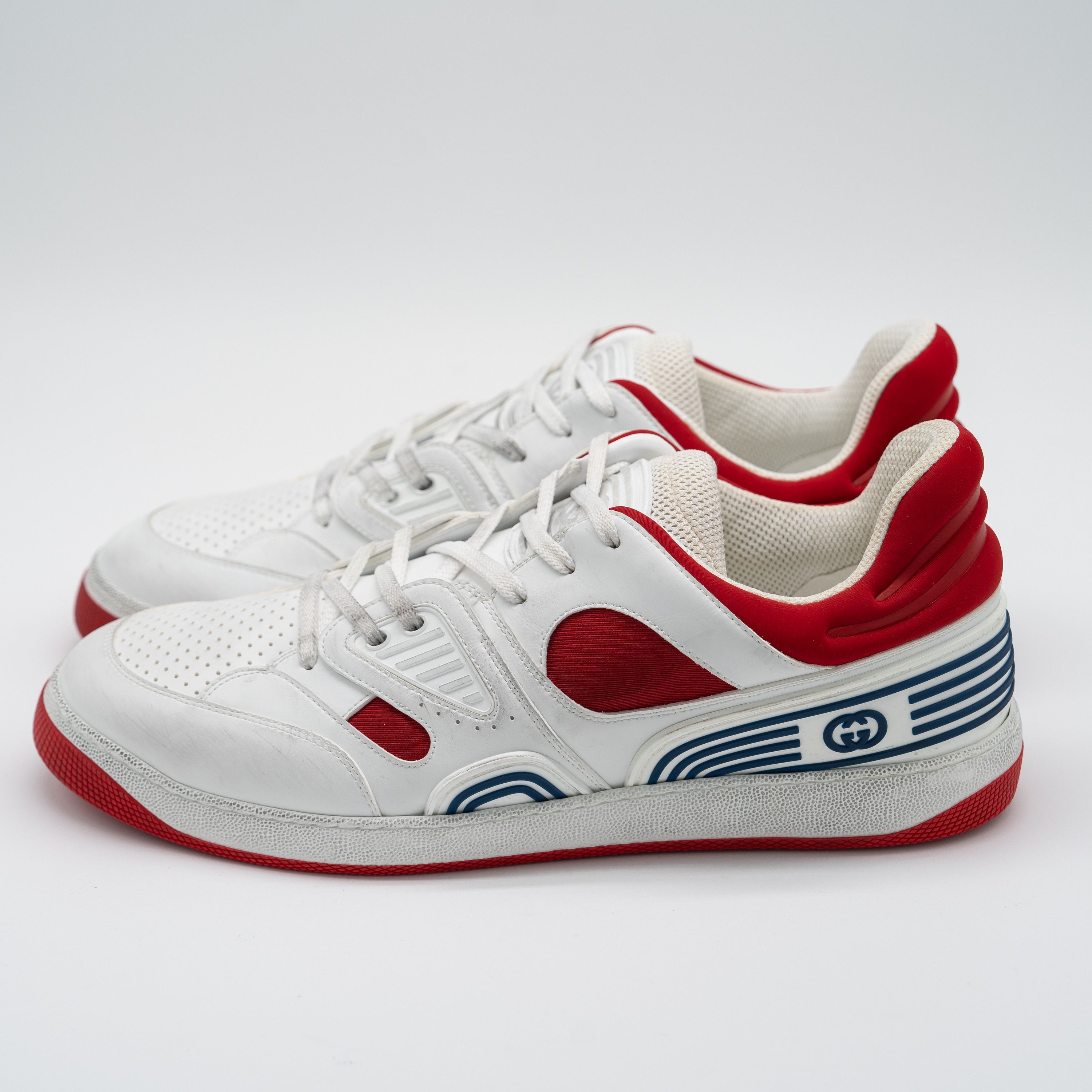 Gucci 14G 14.5 US Gucci Basket Low White Red Black Sneakers Size US 14 / EU 47 - 4 Thumbnail