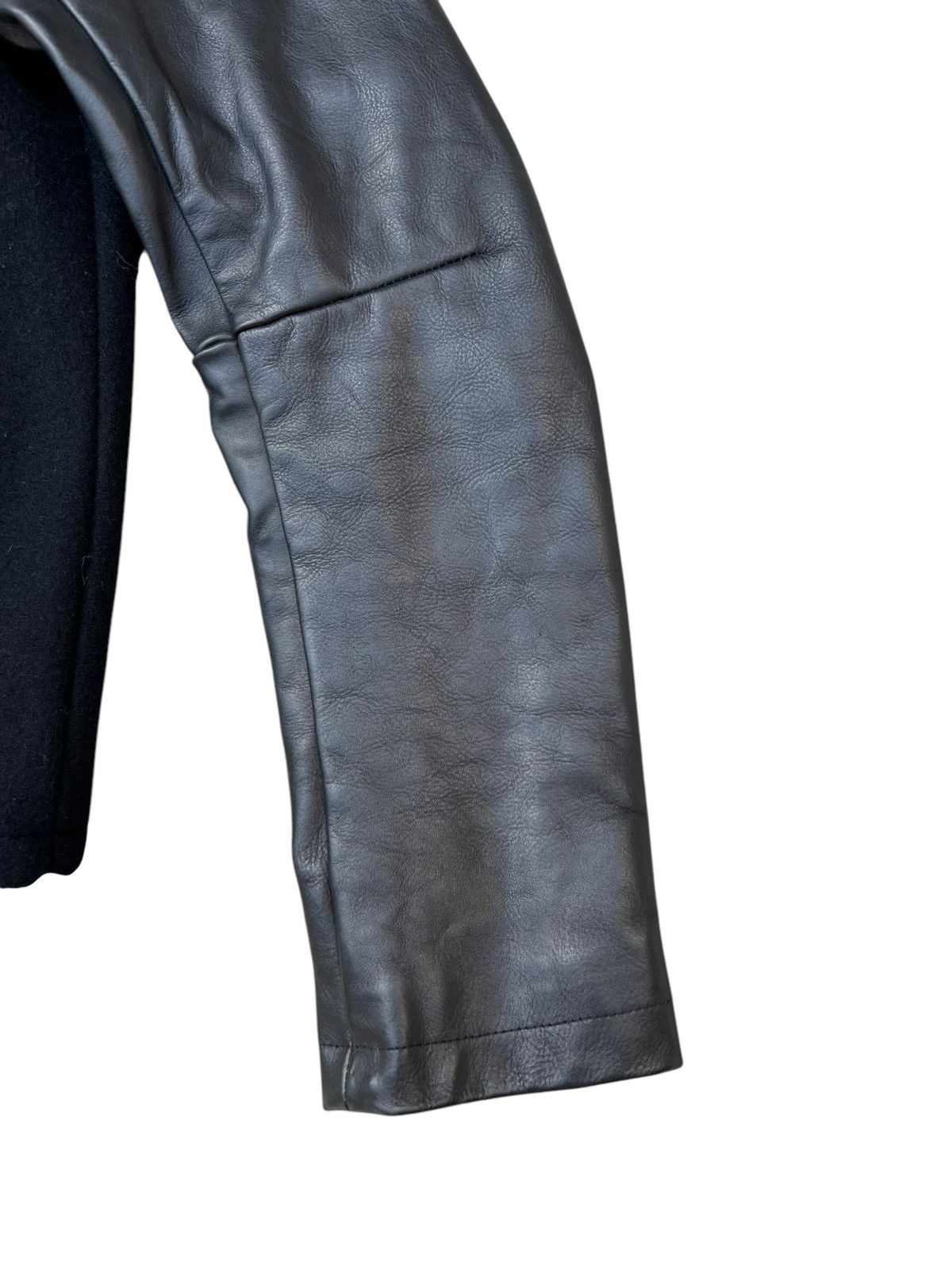 Leather STUDIOUS Japan Asymmetrical Wool Cowhide Leather Jacket Size US S / EU 44-46 / 1 - 10 Thumbnail