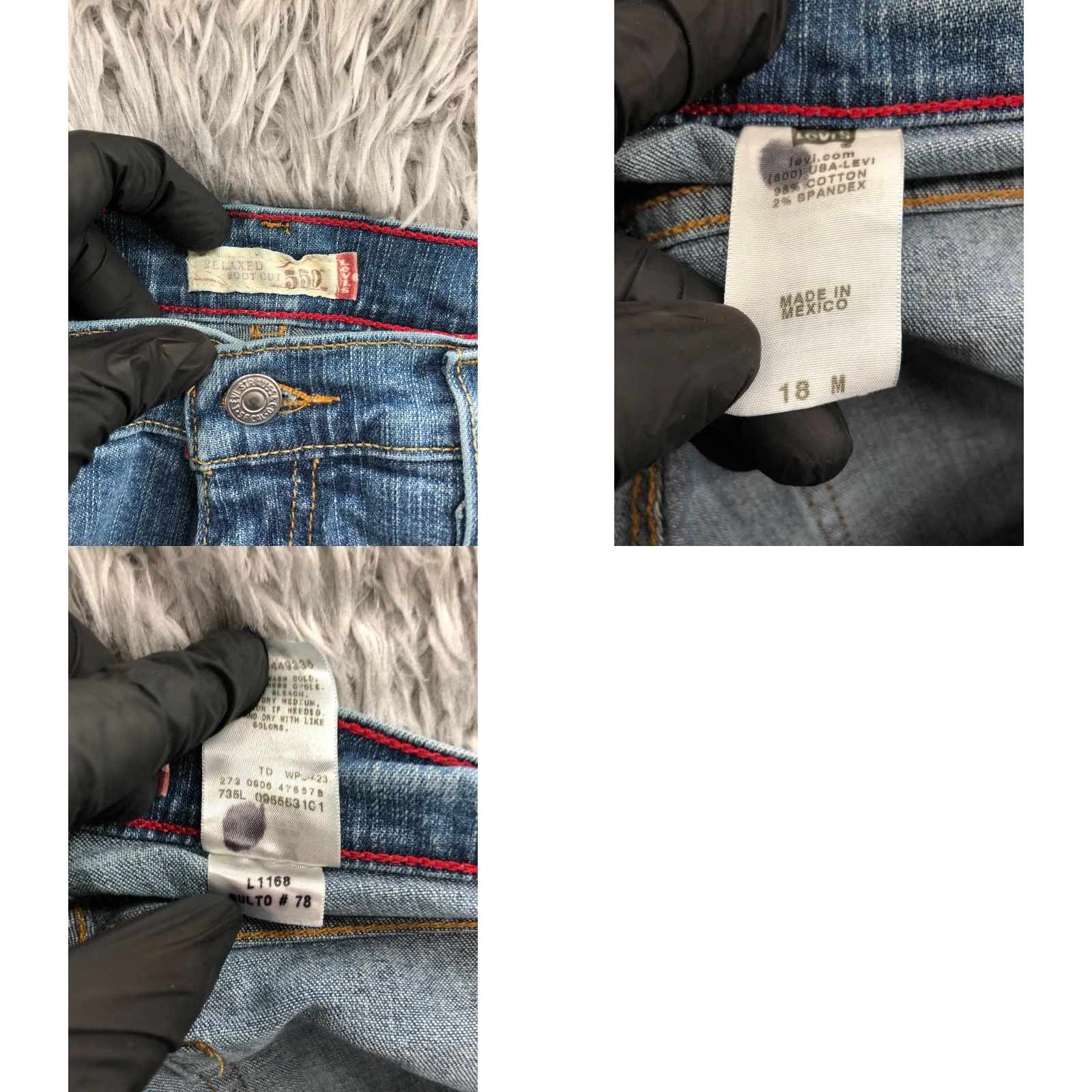 Levi's Levi's 550 Relaxed Bootcut Jeans Plus Size 18 Womens Medium Wash Blue Size 40" / US 18 - 8 Thumbnail