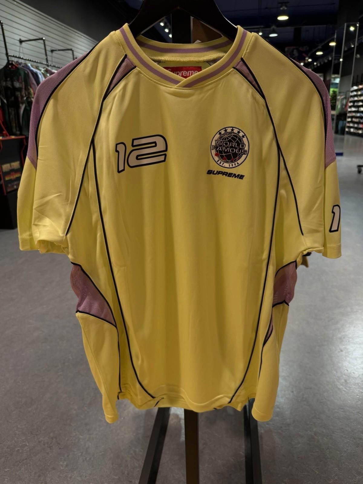 Supreme Supreme PIPING SOCCER JERSEY FW25 Size Small New Yellow Size US S / EU 44-46 / 1 - 3 Thumbnail