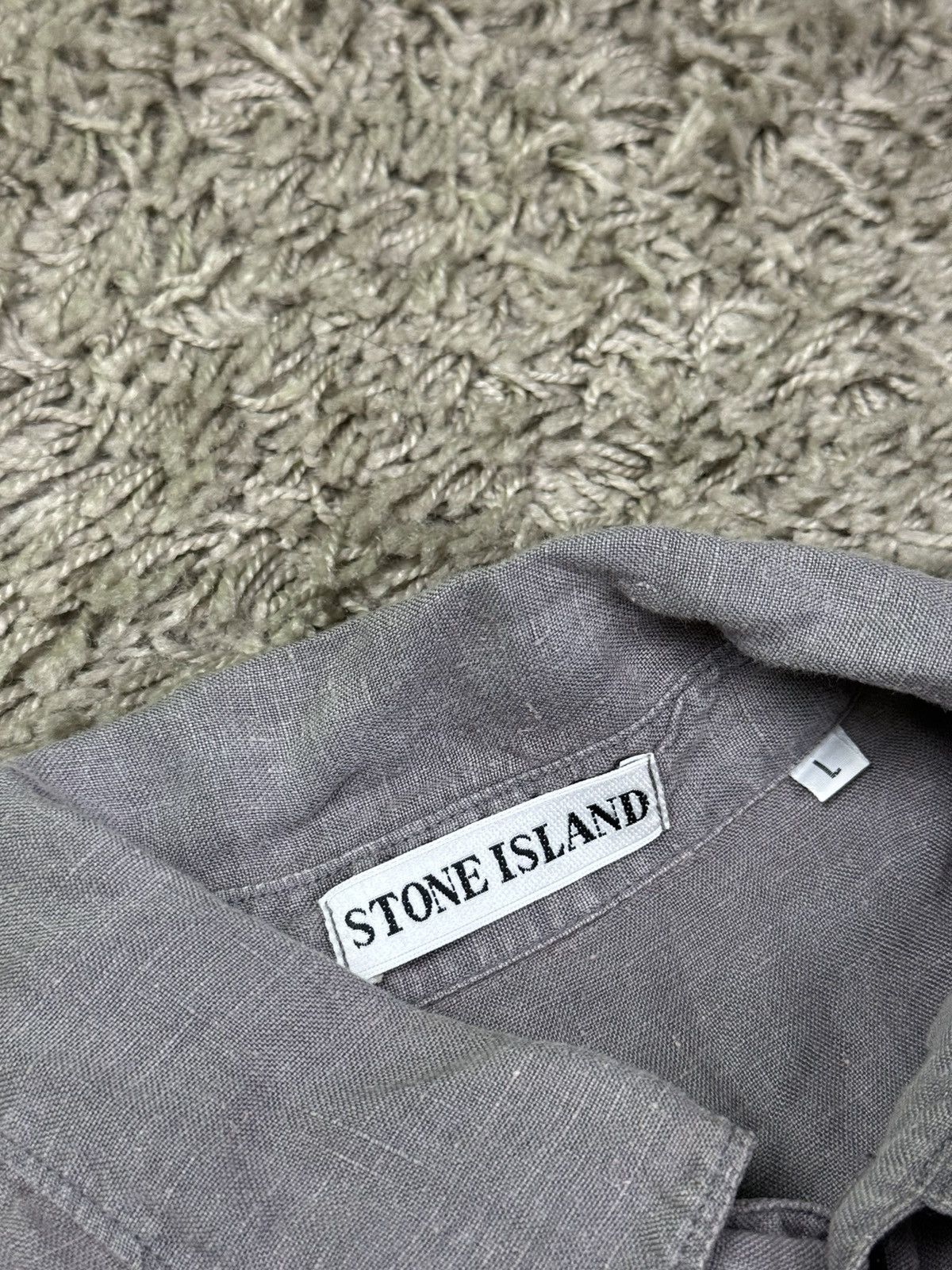 Massimo Osti × Stone Island Lino shirt Stone Island SI original casual old money item Size US L / EU 52-54 / 3 - 3 Thumbnail