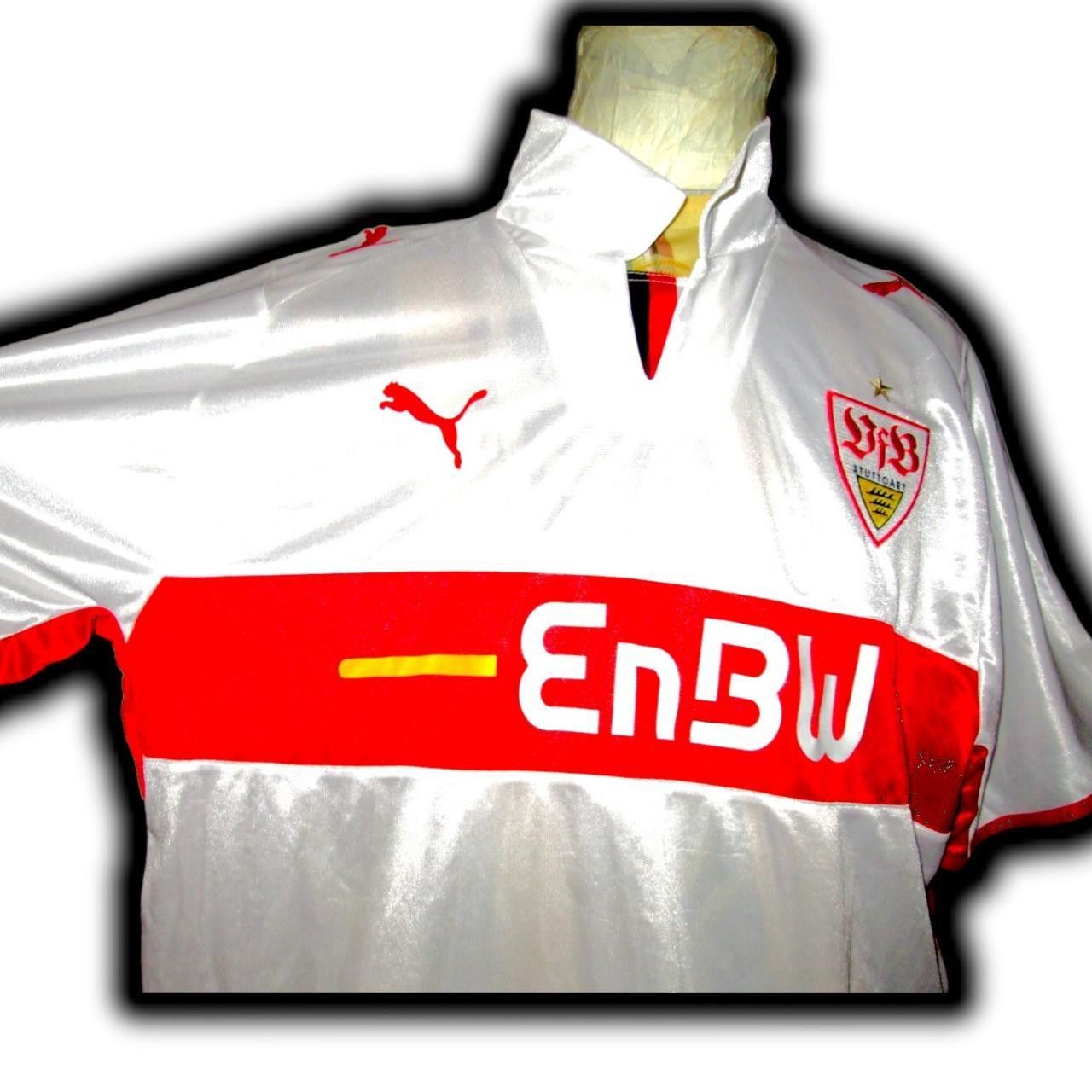 Puma VfB Stuttgart Germany 2007 2008 Home Shirt Jersey Size US XL / EU 56 / 4 - 3 Thumbnail