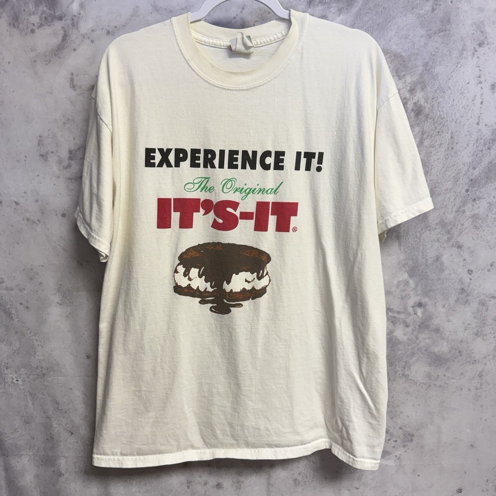 Vintage Vintage It's-It Ice Cream T Shirt Mens XL 22.5x28 White Dese Size US XL / EU 56 / 4 - 1 Thumbnail