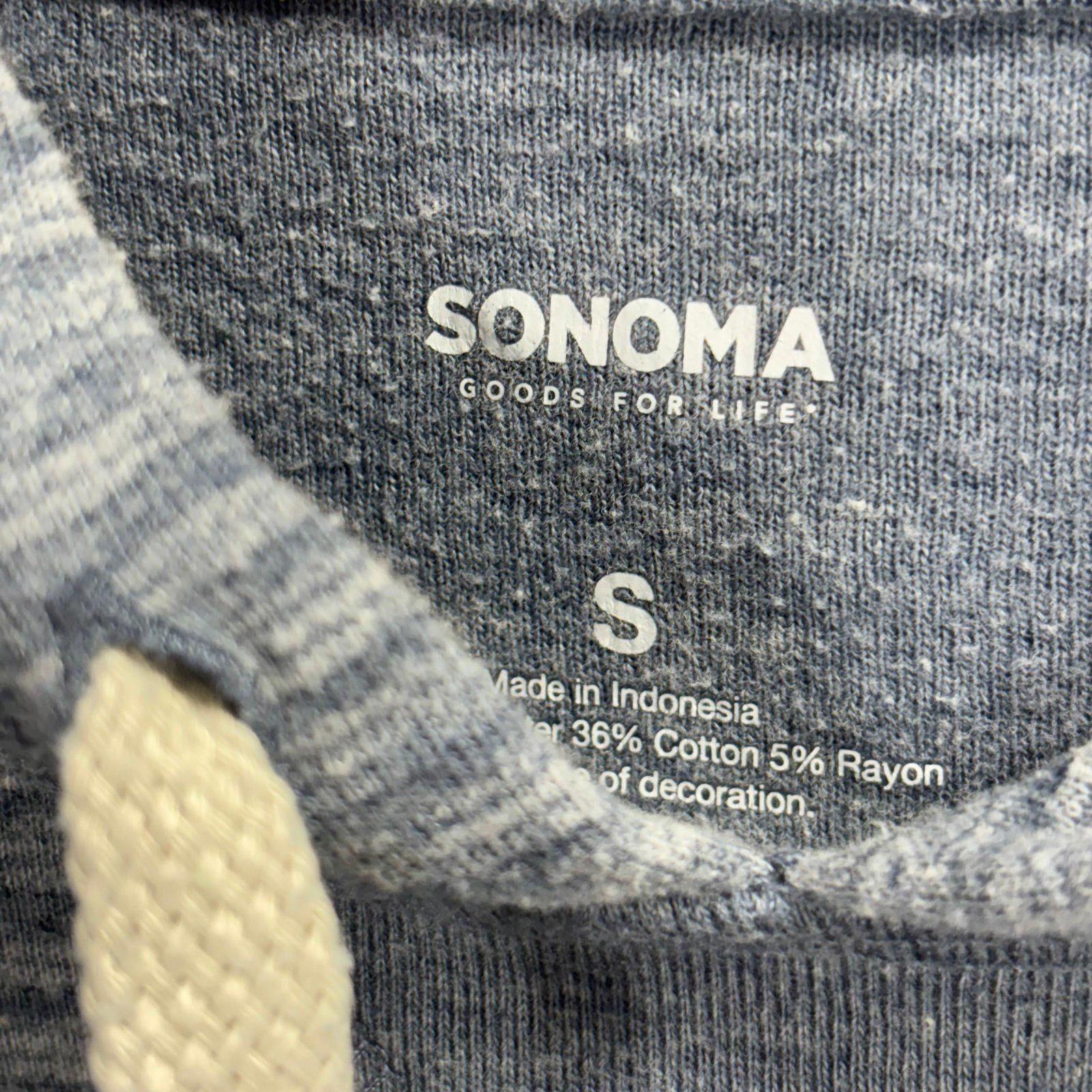 Sonoma Sonoma Men's Small Striped Hoodie Sweatshirt Size US S / EU 44-46 / 1 - 4 Thumbnail