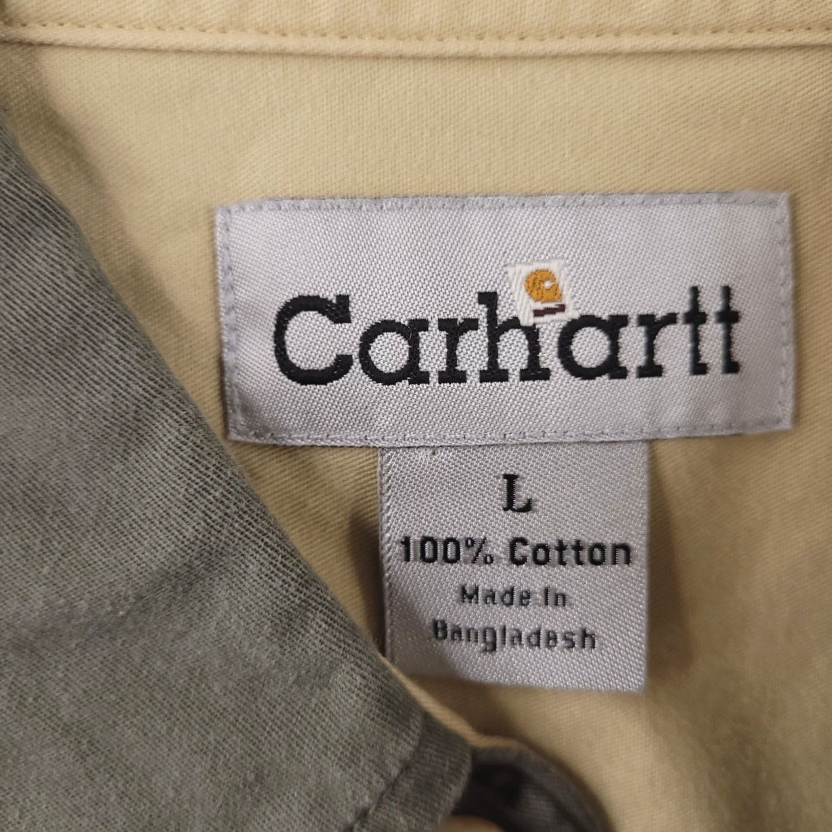 Carhartt Carhartt Shirt Mens Large Green Button-Up Short Sleeve Work Chore Relaxed Fit Size US L / EU 52-54 / 3 - 3 Thumbnail