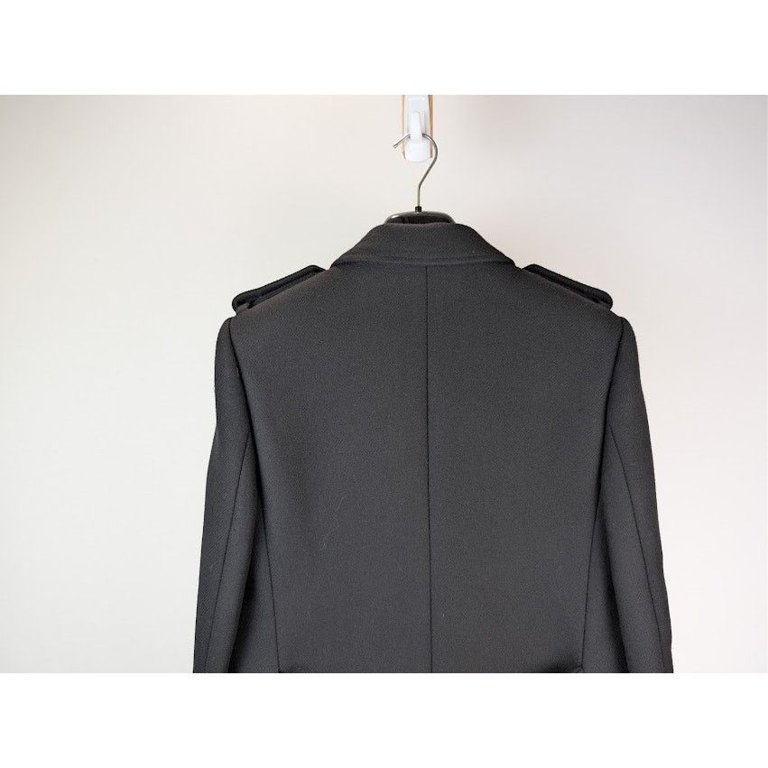 Saint Laurent Paris o1rshd1 Long Officer Coat in Wool Gabardine in Grey Size US M / EU 48-50 / 2 - 12 Thumbnail