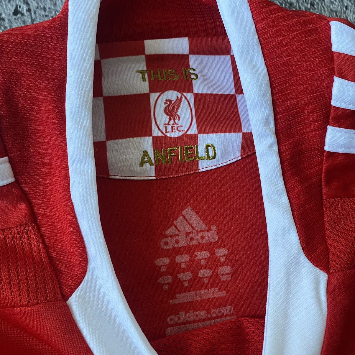 Adidas × Vintage Liverpool 2008/2009 AWAY SHIRT FOOTBALL SOCCER JERSEY ADIDAS Size US M / EU 48-50 / 2 - 8 Thumbnail