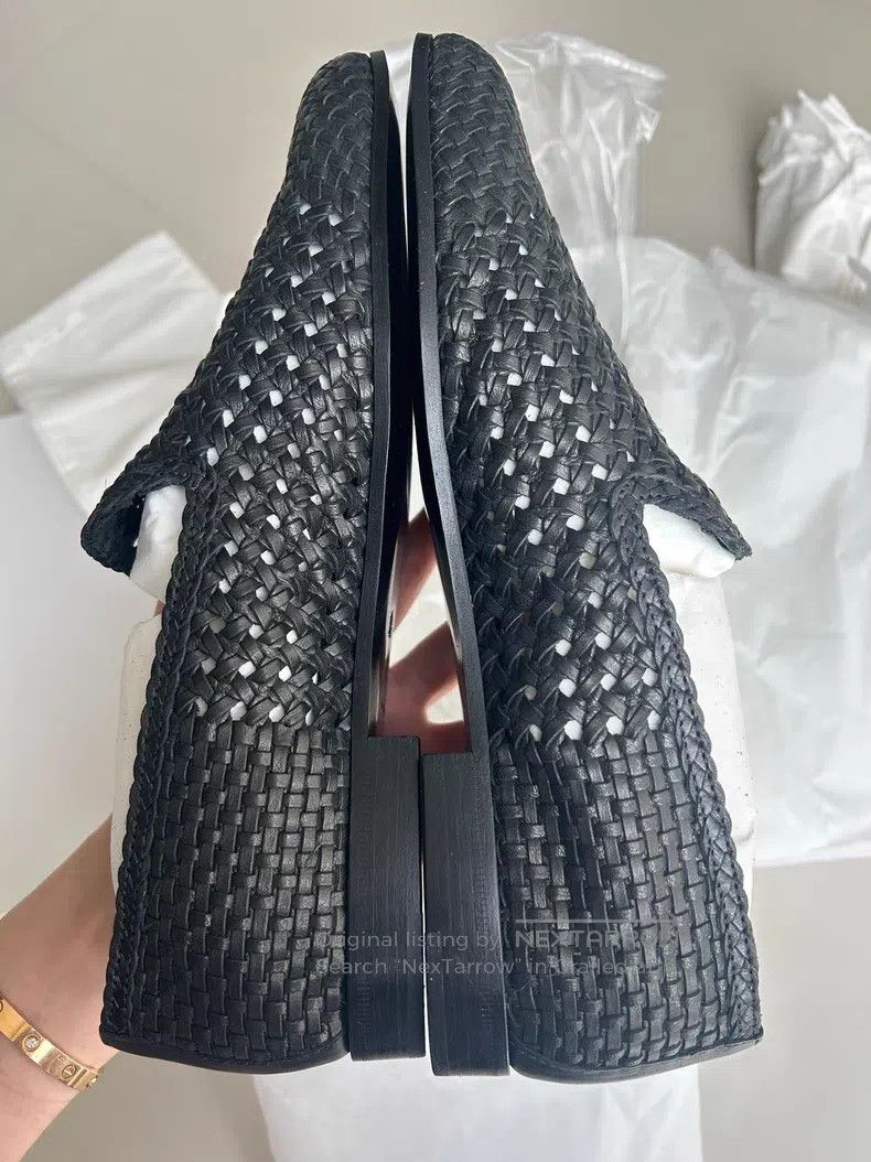 The Row The Row Black woven loafer flats Size US 11.5 / IT 41.5 - 3 Thumbnail