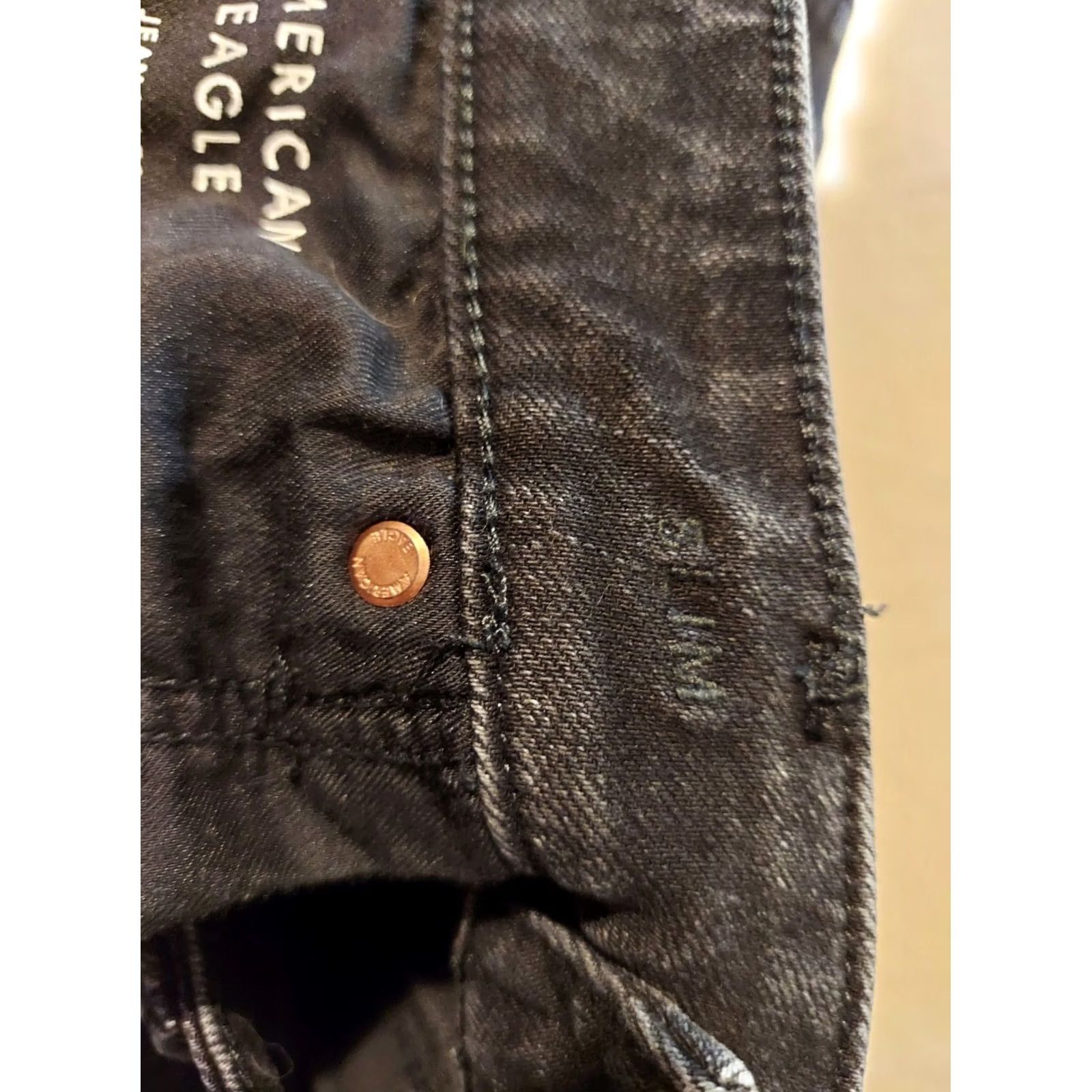 American Eagle Outfitters Mens American Eagle Outfitters Slim Black Denim Jeans 32x30 32x28 Pants Size US 32 / EU 48 - 8 Thumbnail
