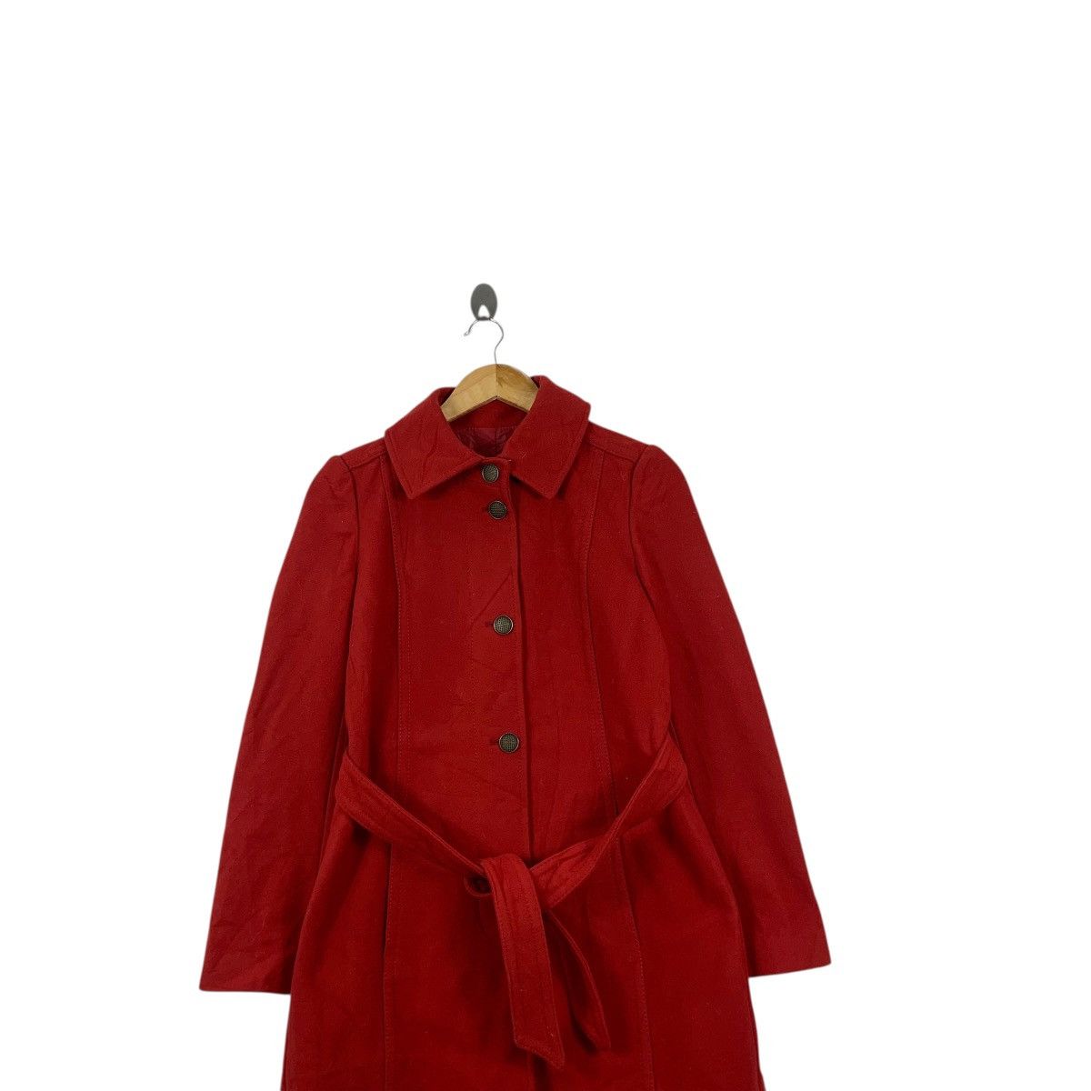 Max Mara MAX MARA Max & Co Collection Made In Romania Red Trench Coat Size S / US 4 / IT 40 - 2 Thumbnail