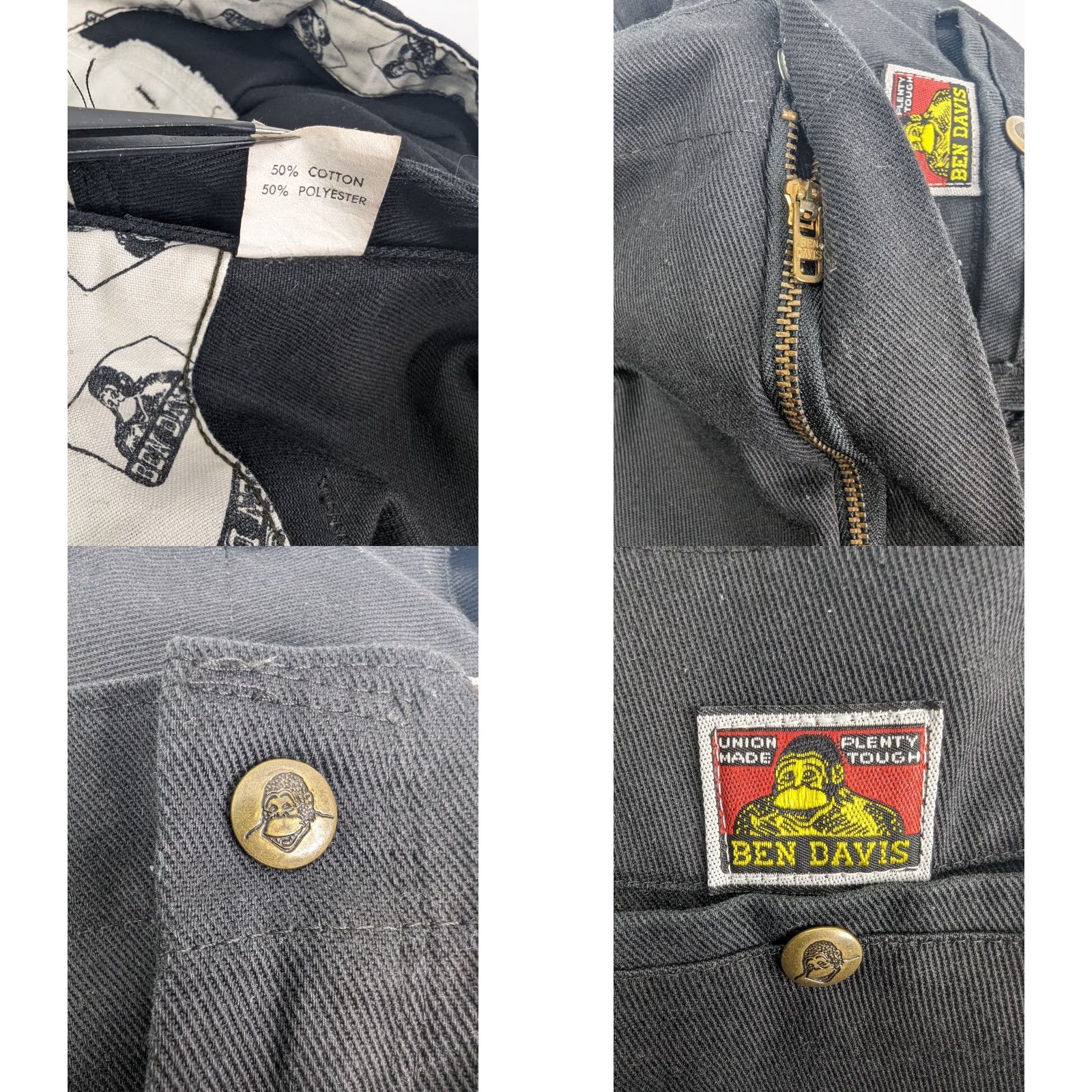 Ben Davis VINTAGE Ben Davis Chino Pants Union Made Size 50 Dark Charcoal Workpant Men Pants 30 Inseam Size US 34 / EU 50 - 9 Thumbnail