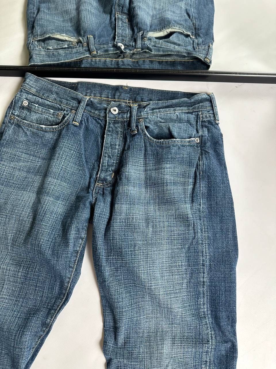 G-Star 00s Vintage G Star RAW Washed Flared Japan Jean Size US 33 - 4 Thumbnail