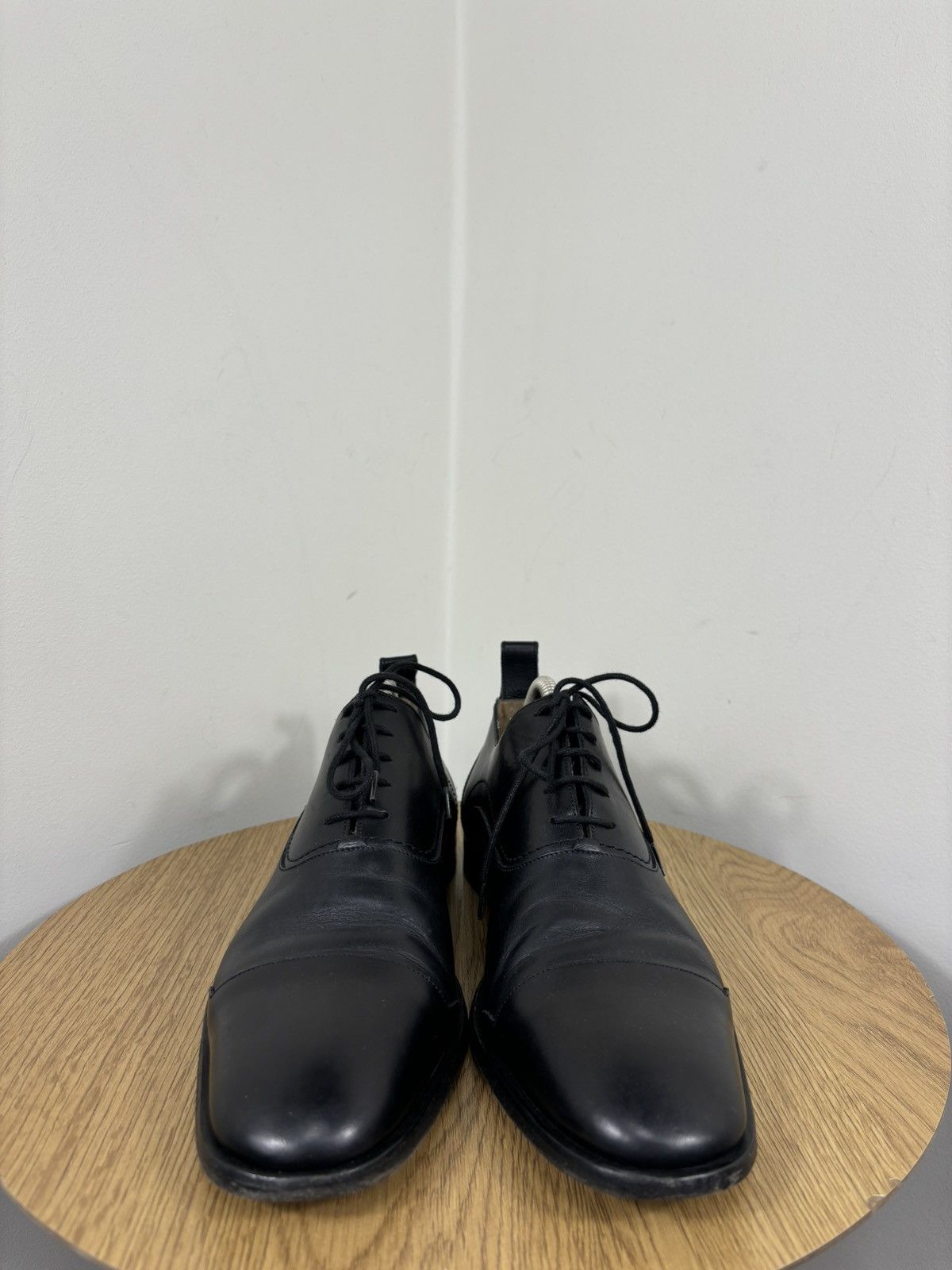 Bally Bally Andreos Men’s Cap Toe Dress Black Leather Derby Shoes Size US 8 / EU 41 - 7 Thumbnail