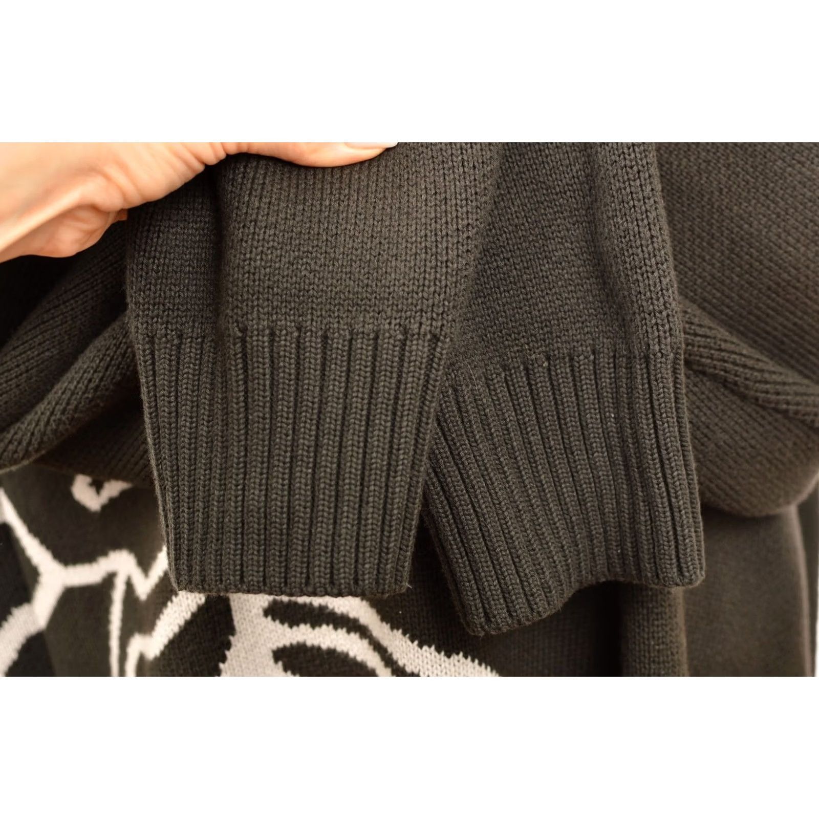 Broken Planet DDP Broken Planet Knit Organic Cotton Pullover Sweater Size L Men Black Shirt/Mens Pullover Knit Organic Cotton Size US L / EU 52-54 / 3 - 3 Thumbnail