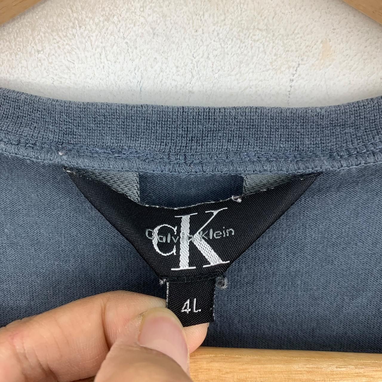 Vintage Vintage CK CALVIN KLEIN New York Baggy Plain Tee Shirt Top Size US XXL / EU 58 / 5 - 3 Thumbnail