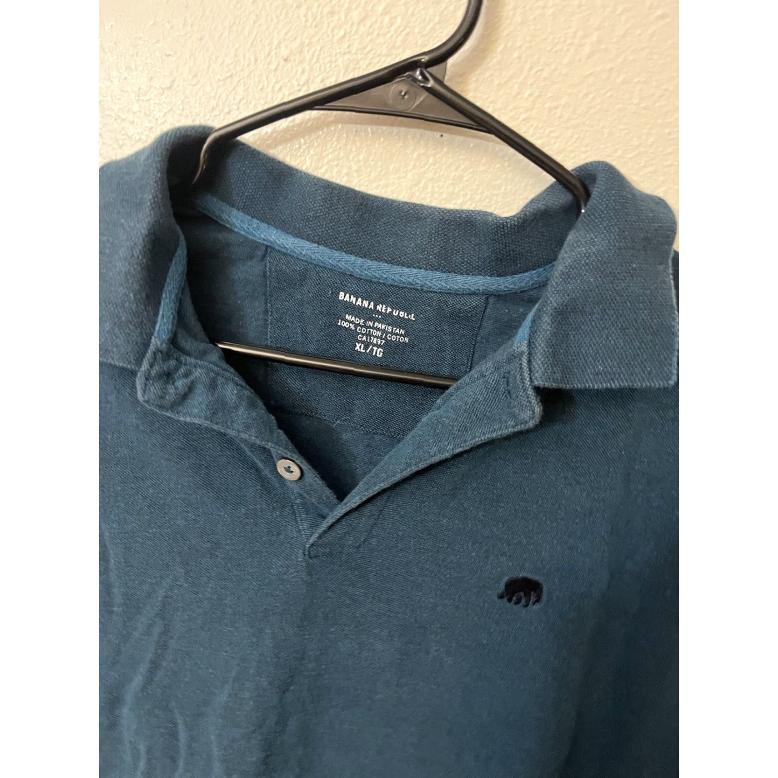 Banana Republic VINTAGE? (No) Banana Republic Polo Shirt Men XL Teal Cotton Solid Short Sleeve Slim Fit Teal Blue Polo Banana Republic Factory Mens XL Teal Size US XL / EU 56 / 4 - 2 Thumbnail
