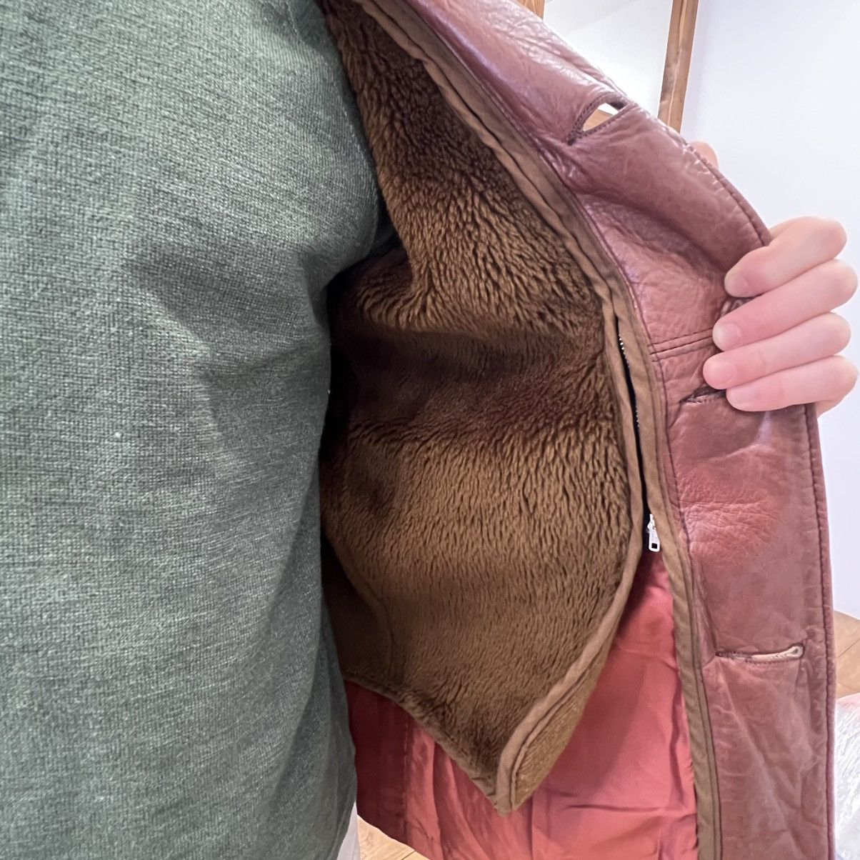 Weber Webers Deerskin vintage leather coat Size US L / EU 52-54 / 3 - 5 Thumbnail