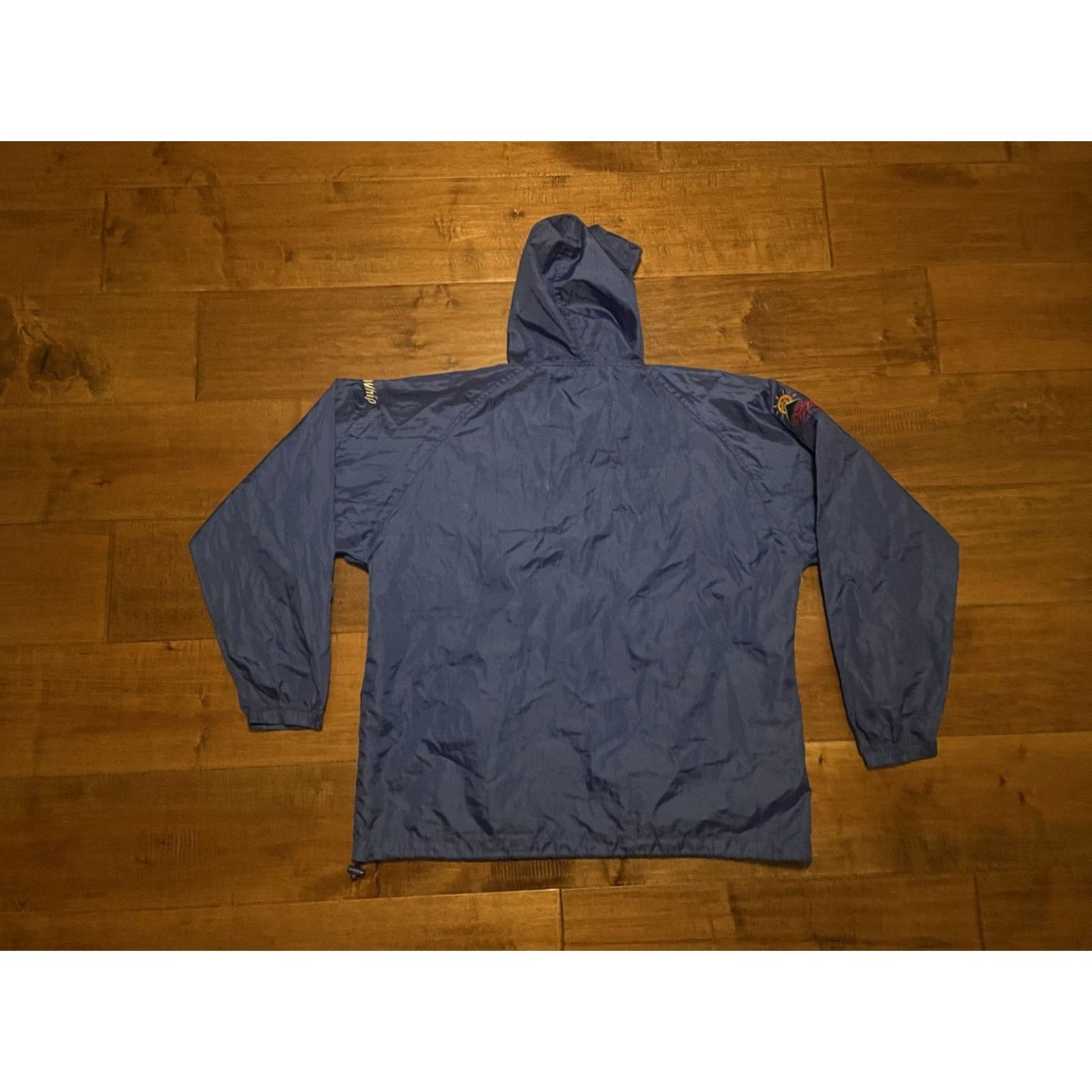 Vintage Vintage Kraft Cool Whip Pizza Company 1/2 Zip Pullover Anorak Light Jacket XL Men Blue Nylon Embroidered Logo Windshell Jacket Size US XL / EU 56 / 4 - 3 Thumbnail