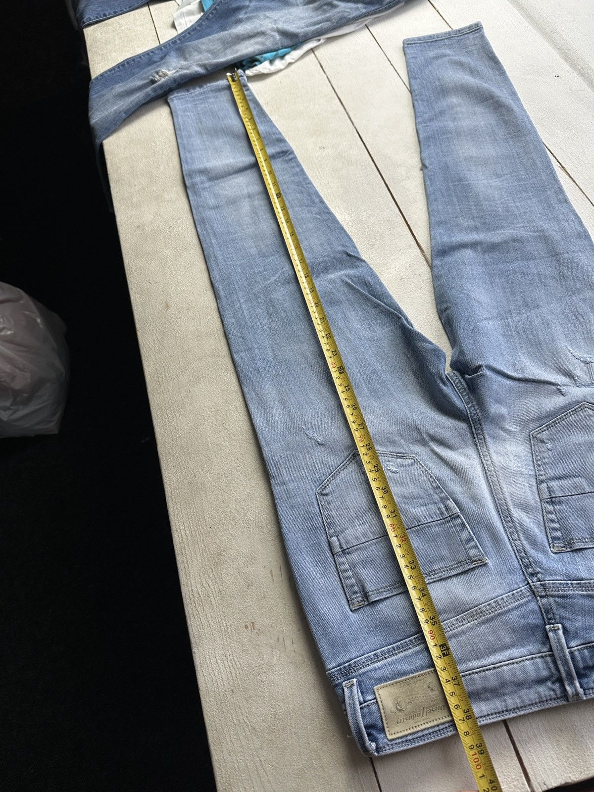 Diesel 🚨 DIESEL AVANT GARDE GOTHIC WOMEN JEANS LOGO IFSIXWASNINE Size 25" / US 0 / IT 36 - 11 Thumbnail