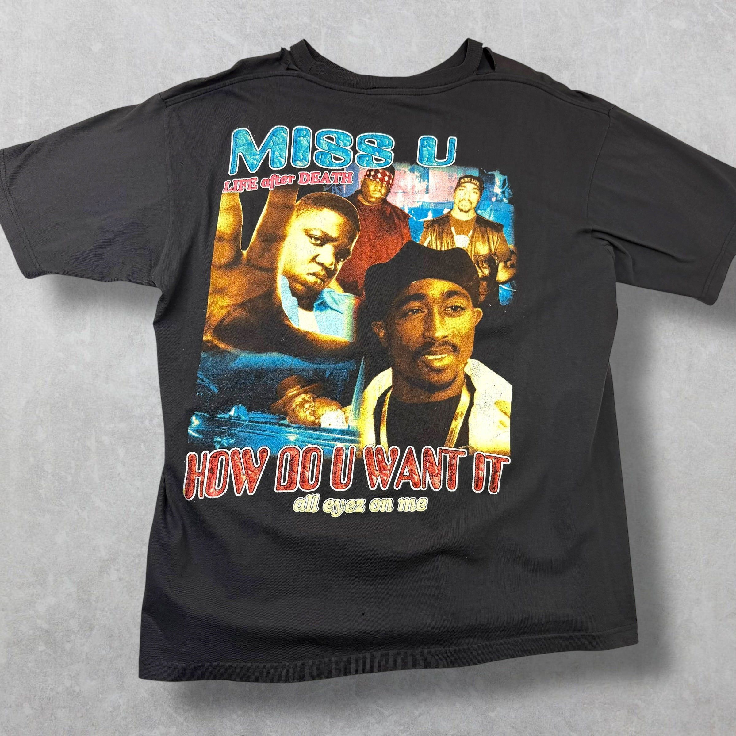 Vintage Vintage 90s Biggie Smalls Tupac Album Cover Rap Tee XL Size US XL / EU 56 / 4 - 2 Thumbnail