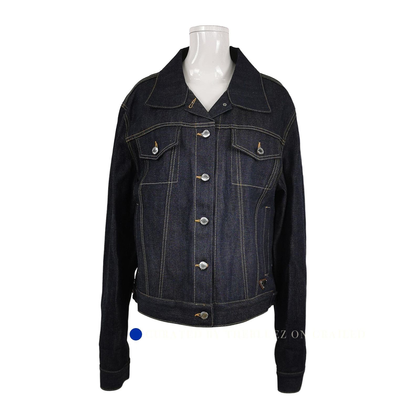 Prada Stylish Blue Denim Jacket in Size M Size US M / EU 48-50 / 2 - 1 Thumbnail