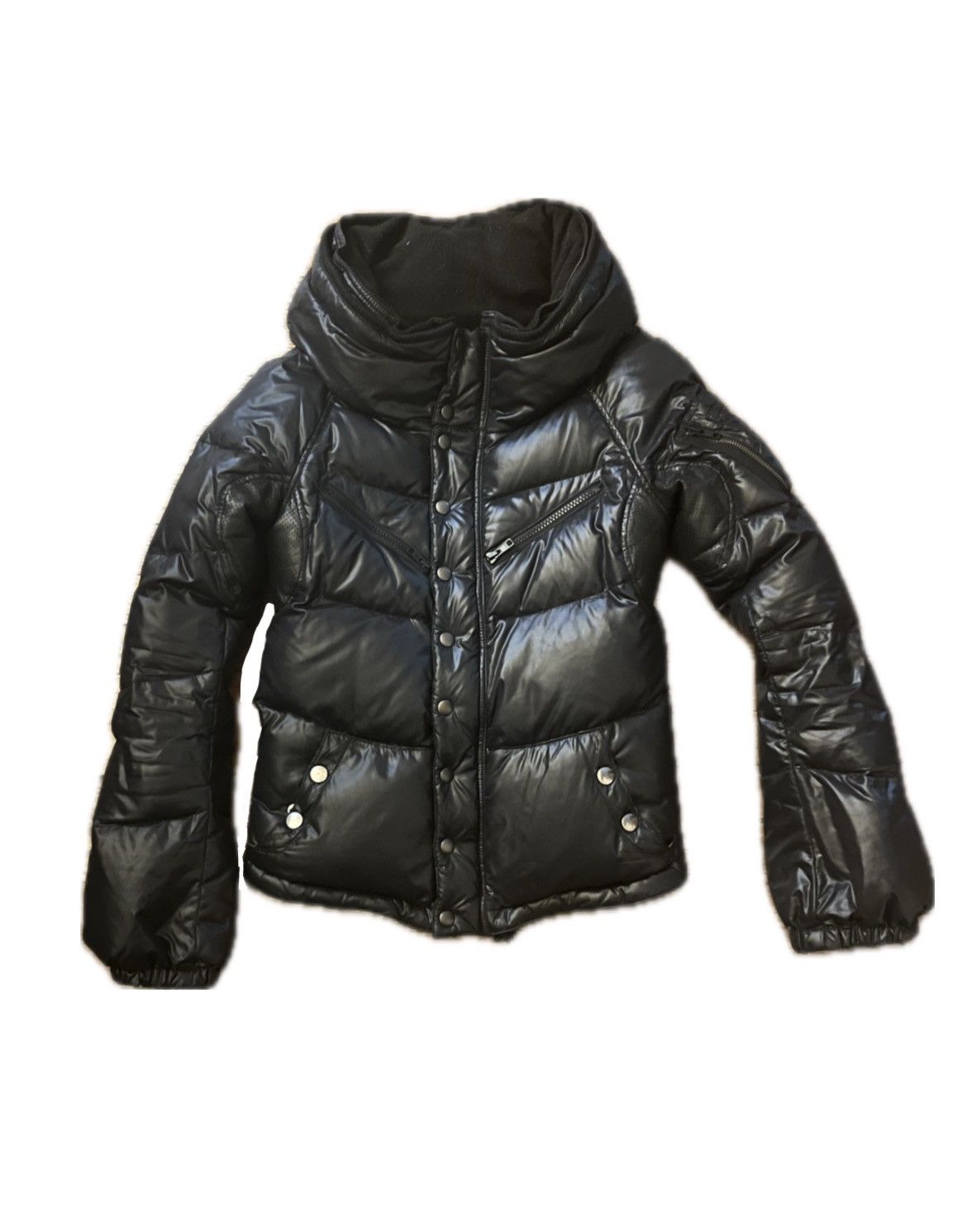 image of Le Grande Bleu L G B Le Grande Bleu Bono Buckle Puffer in Black, Men's (Size Small)