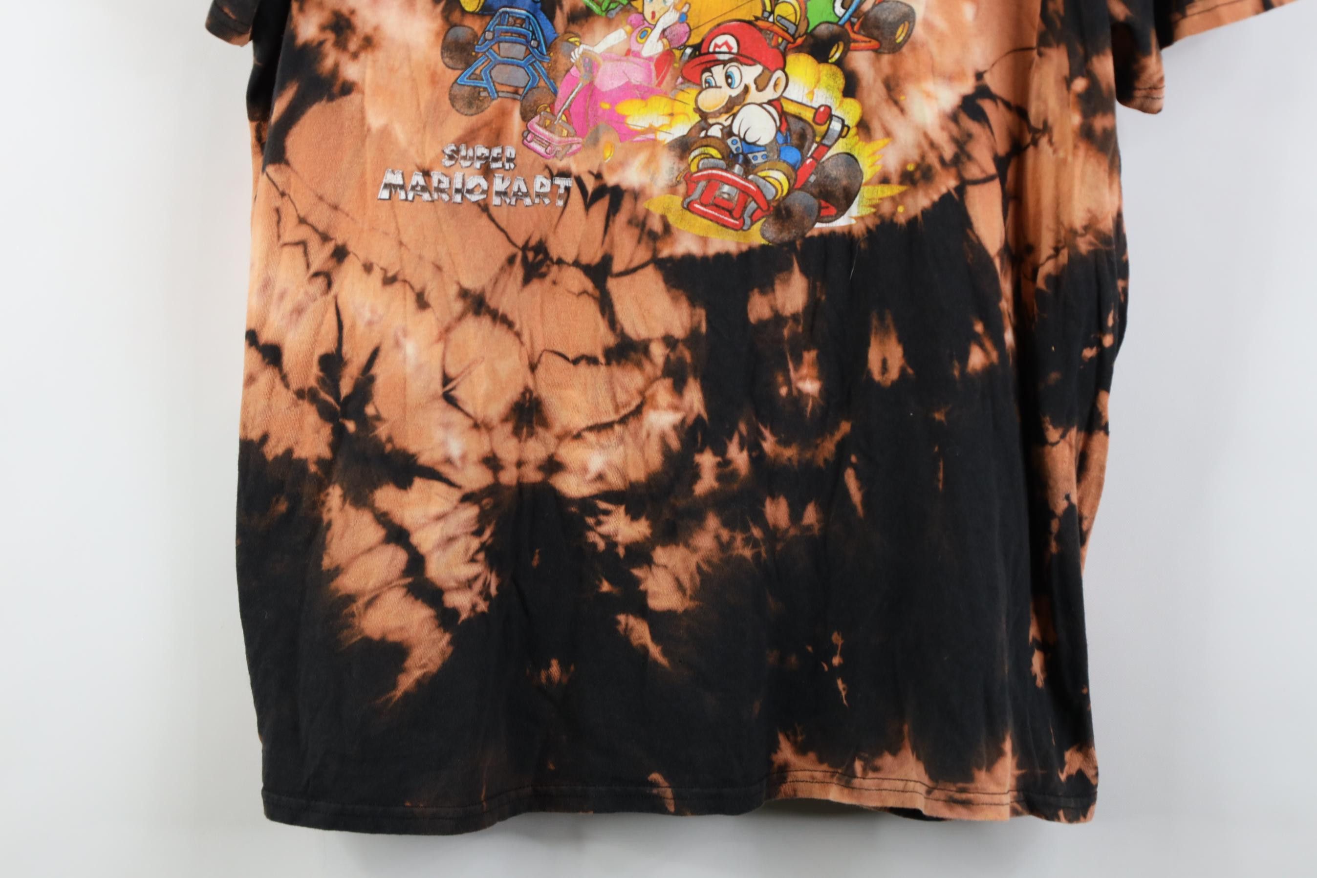 Nintendo Vintage Y2K Super Nintendo Wash Super Mariokart T-Shirt Size L / US 10 / IT 46 - 3 Thumbnail