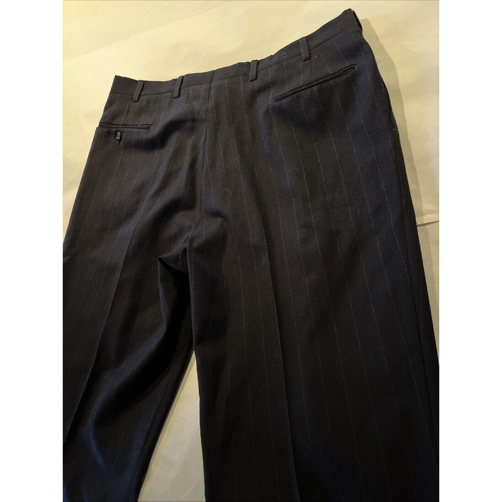 Jos. A. Bank Jos A Bank 38x30 100% Wool Dress Pants Black Executive Size US 38 / EU 54 - 12 Thumbnail