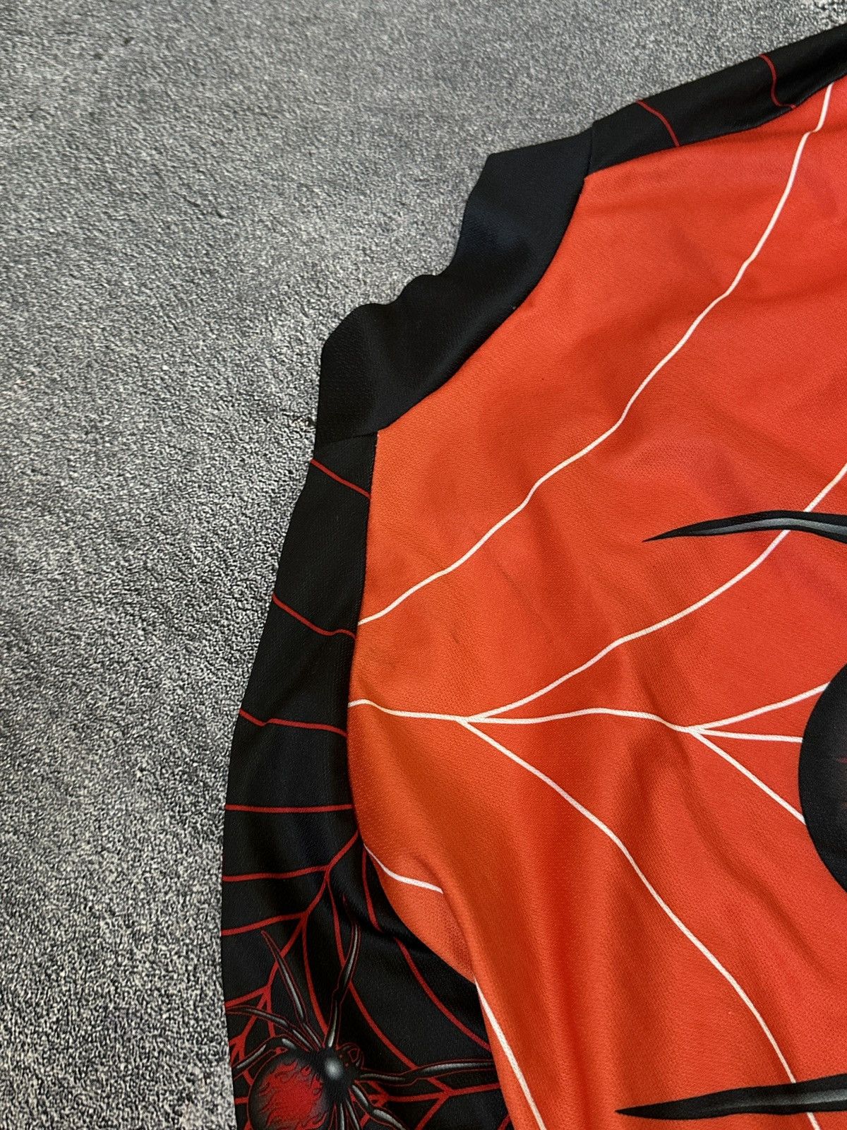 Vintage Very Rare Spyder Web Fire Flame Cycling Jersey Y2k Size US L / EU 52-54 / 3 - 8 Thumbnail