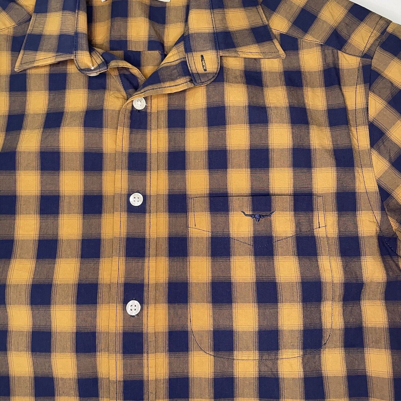 R.M. Williams RM Williams Men’s Small Checkered S/S Shirt Blue EUC Size US S / EU 44-46 / 1 - 4 Thumbnail