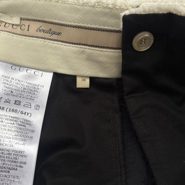 Gucci Gucci Xiaoxiangfeng black braided shorts Size 25" / US 0 / IT 36 - 6 Thumbnail