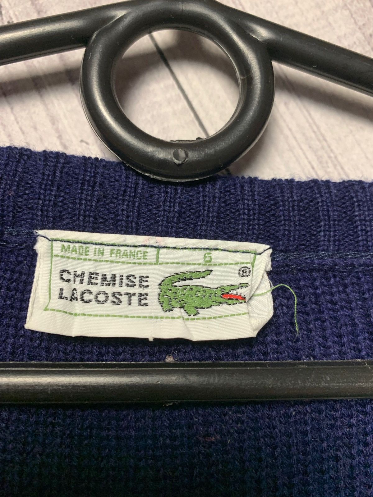 Lacoste Lacoste vintage v-neck knitted sweater Size XL Size US XL / EU 56 / 4 - 4 Thumbnail