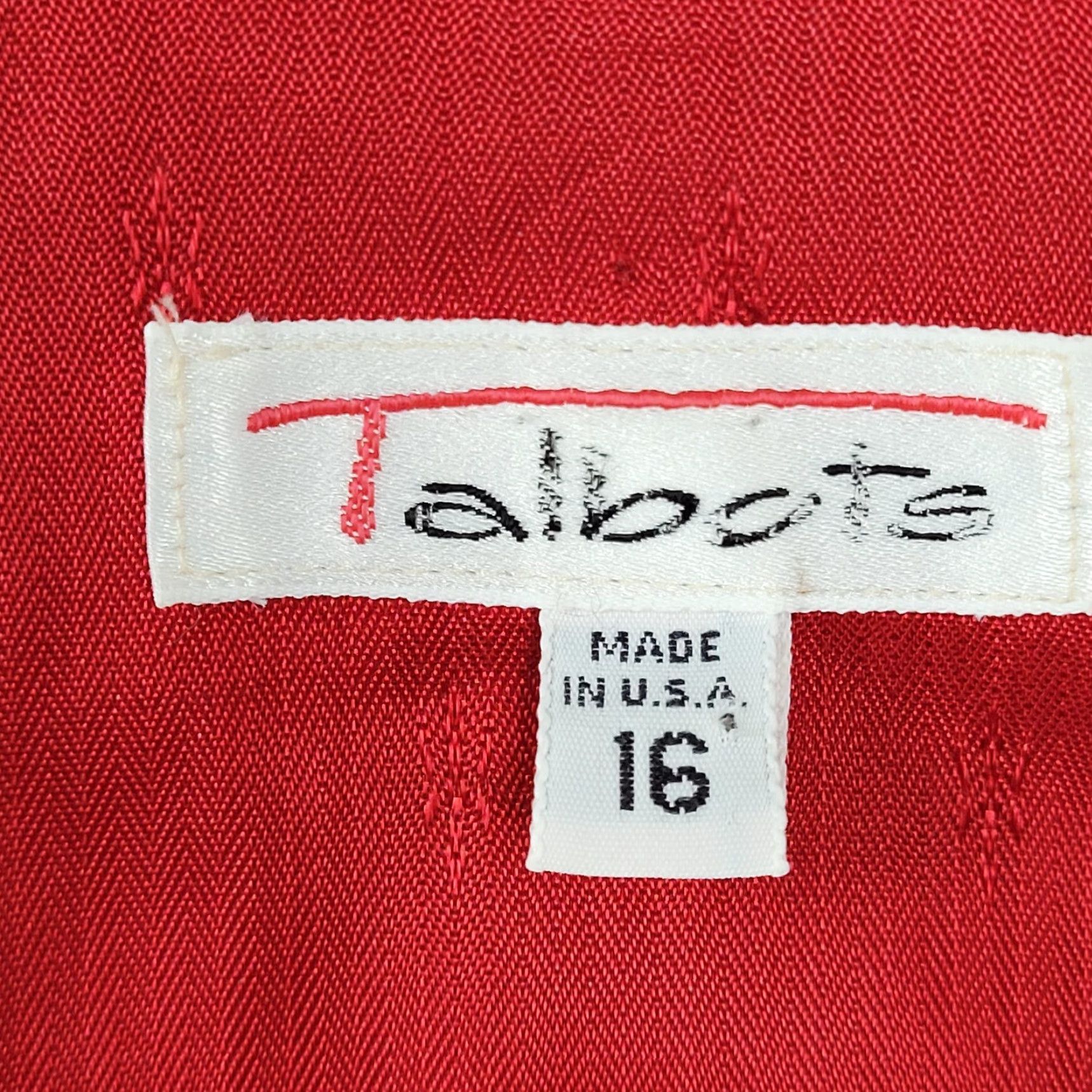 Talbots VINTAGE Talbots Women's Blazer Jacket - Red 100% Wool Classic Fit Size 16 USA Made Size XXL / US 16-18 / IT 52-54 - 3 Thumbnail