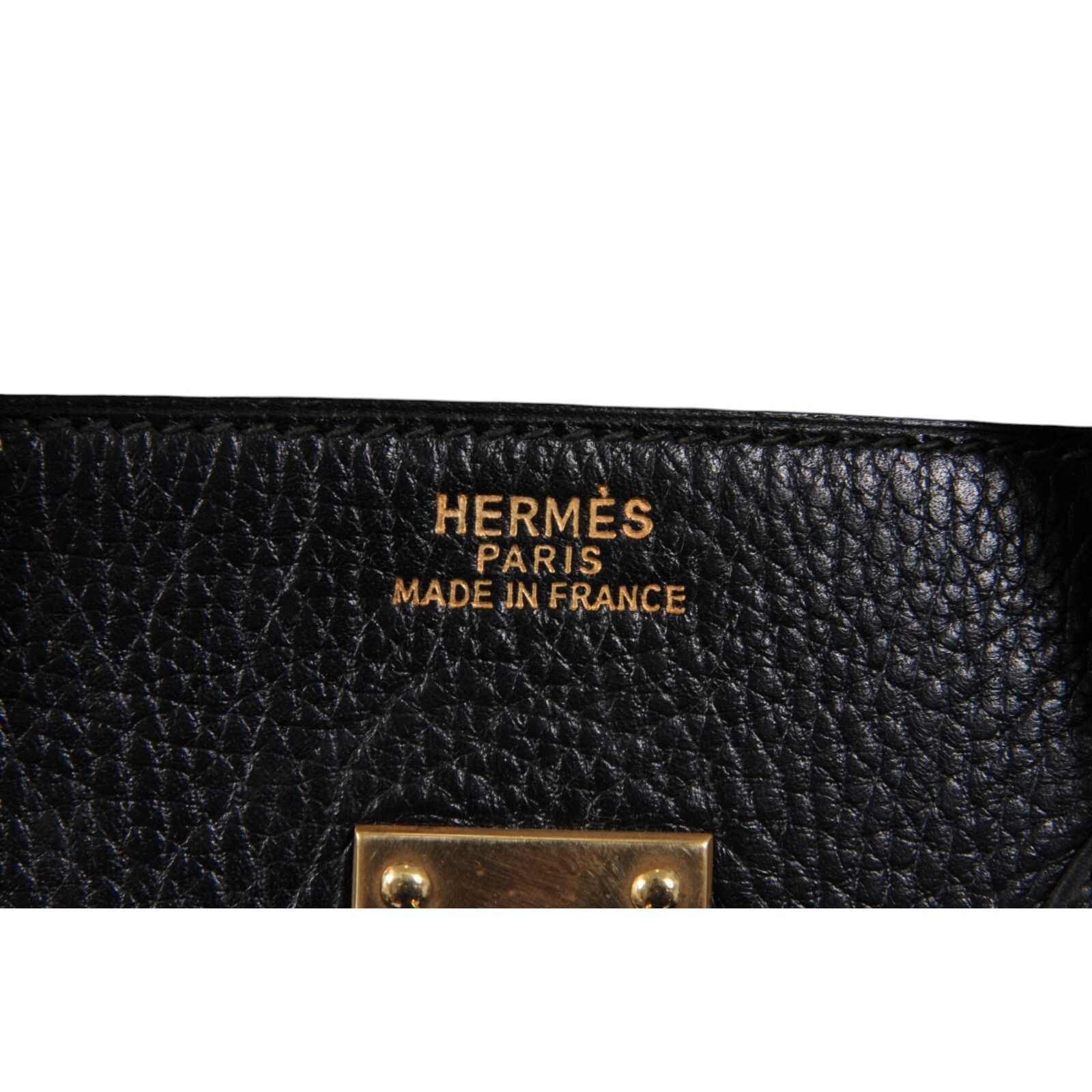 Hermes Haut à Courroies Hac 60 Black Ardennes Gold Carry On Bag Size ONE SIZE - 8 Thumbnail