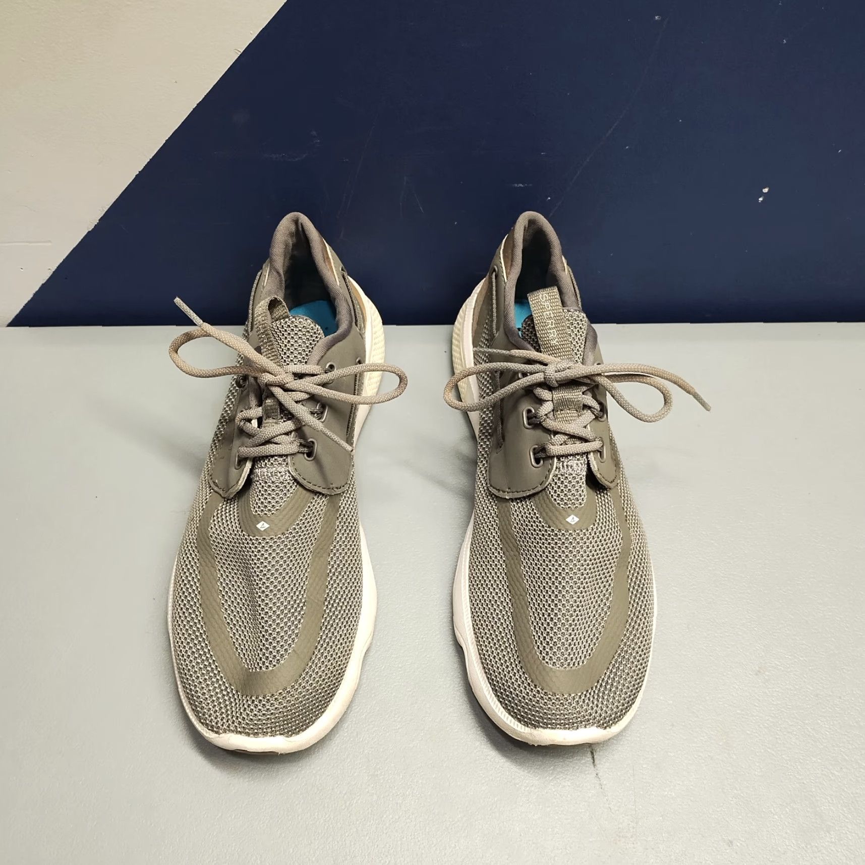 Sperry Sperry Athletic Sneakers Womens Size 10 Gray White Fabric Round Toe STS98968 Size US 10 / IT 40 - 3 Thumbnail