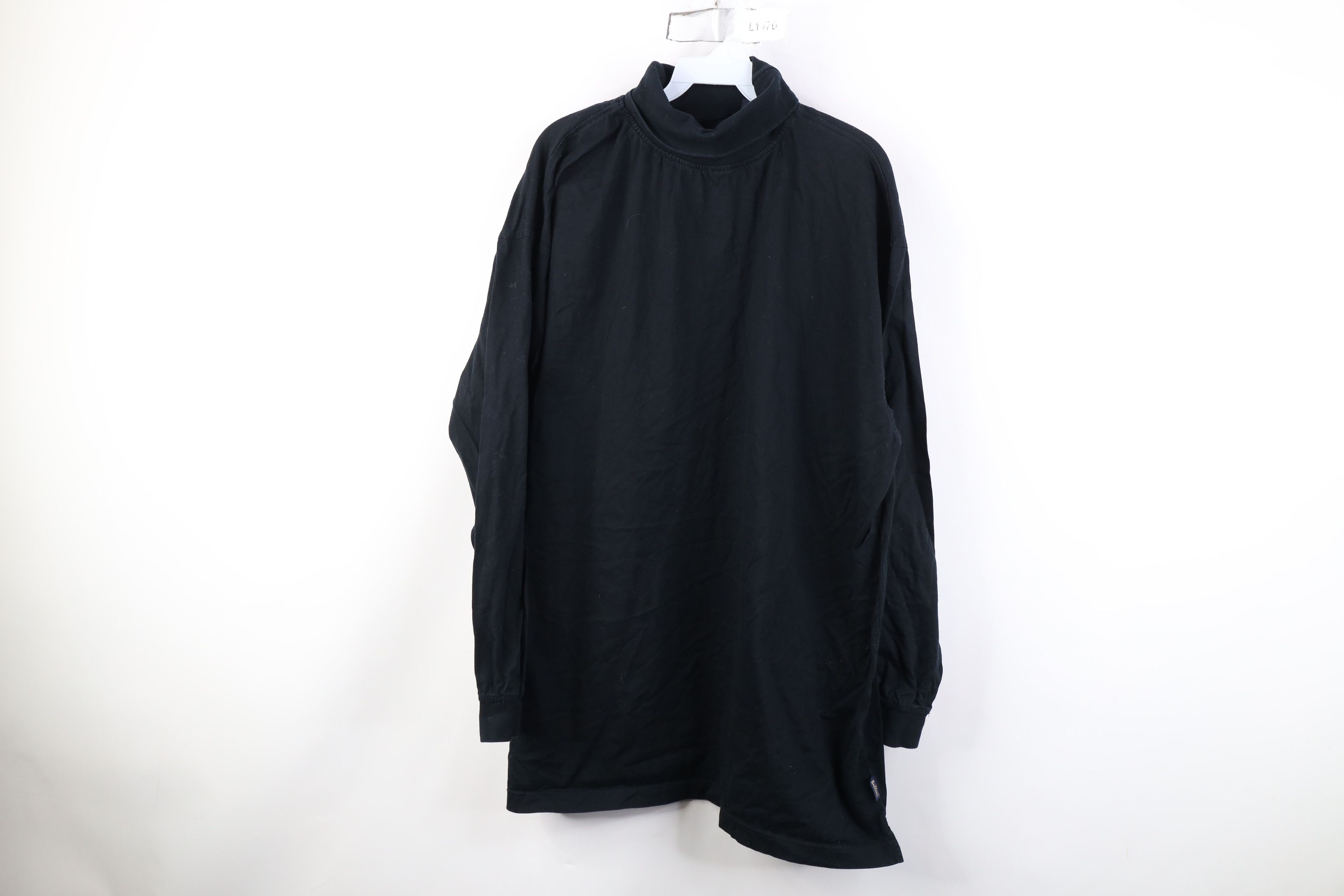 Vintage Vintage 90s Streetwear Heavyweight Turtleneck T-Shirt Black Size US XXL / EU 58 / 5 - 1 Thumbnail