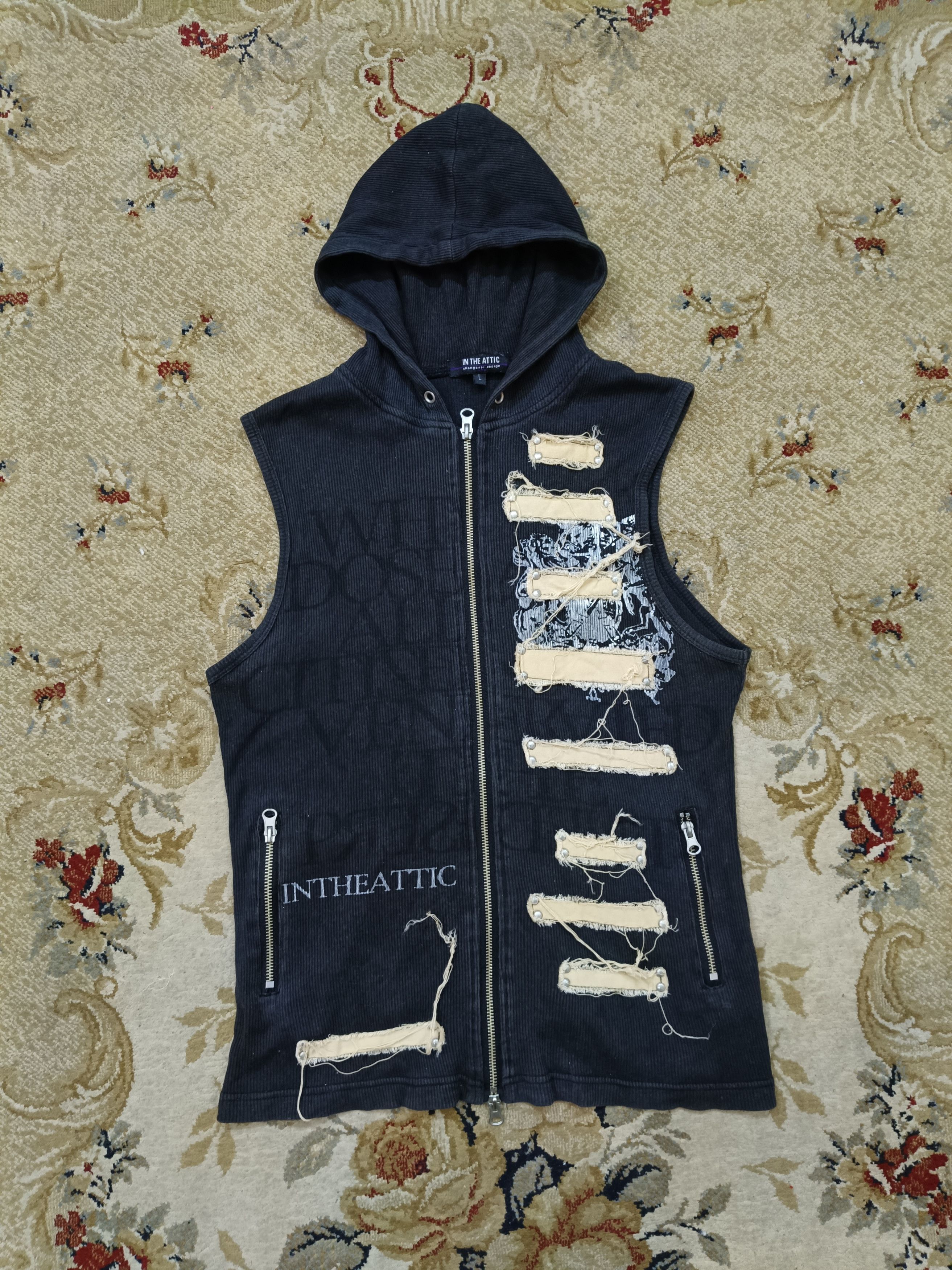 In The Attic Corduroy Vest Hoody Size L / US 10 / IT 46 - 1 Thumbnail
