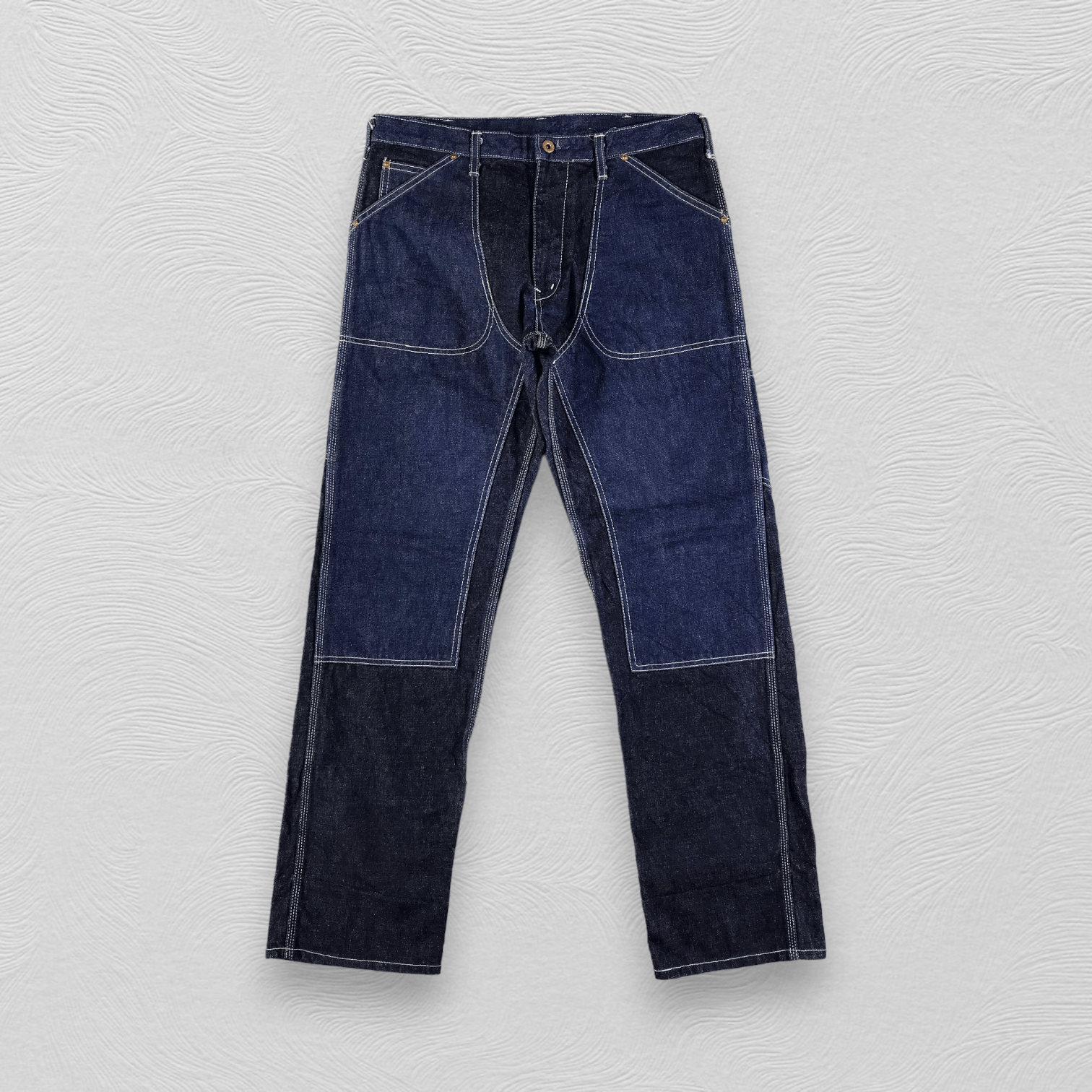 Japanese Brand Japanese Brand Denim Matsuya Double Knee Jeans KJ2079 Size US 34 / EU 50 - 1 Thumbnail