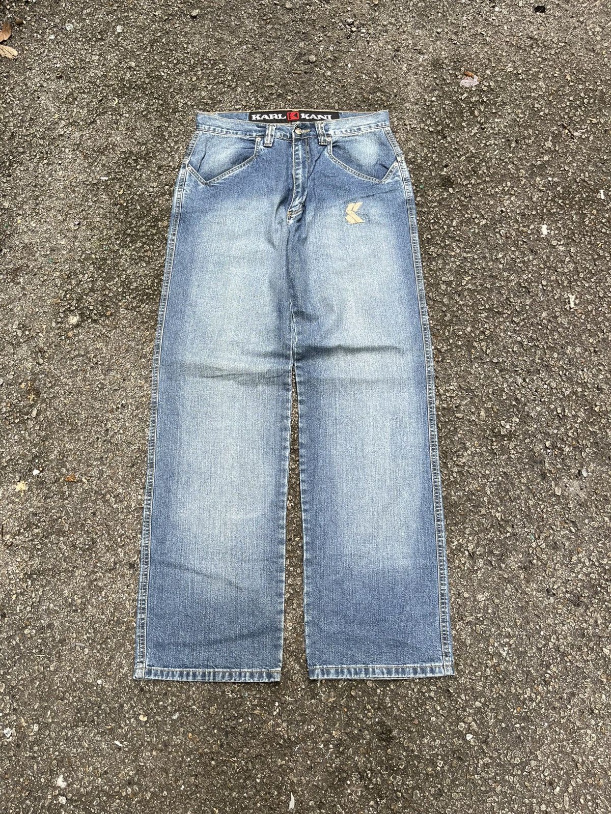 Karl Kani Karl Kani Jeans Vintage Y2K Style Denim Hip Hop SK8 Size US 31 - 3 Thumbnail
