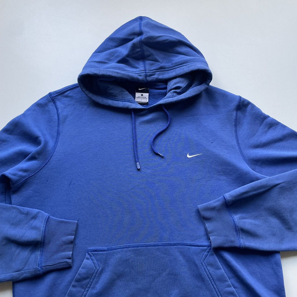 Nike Vintage 2000s Nike Embroidered Swoosh Pullover Hoodie Large Size US L / EU 52-54 / 3 - 2 Thumbnail